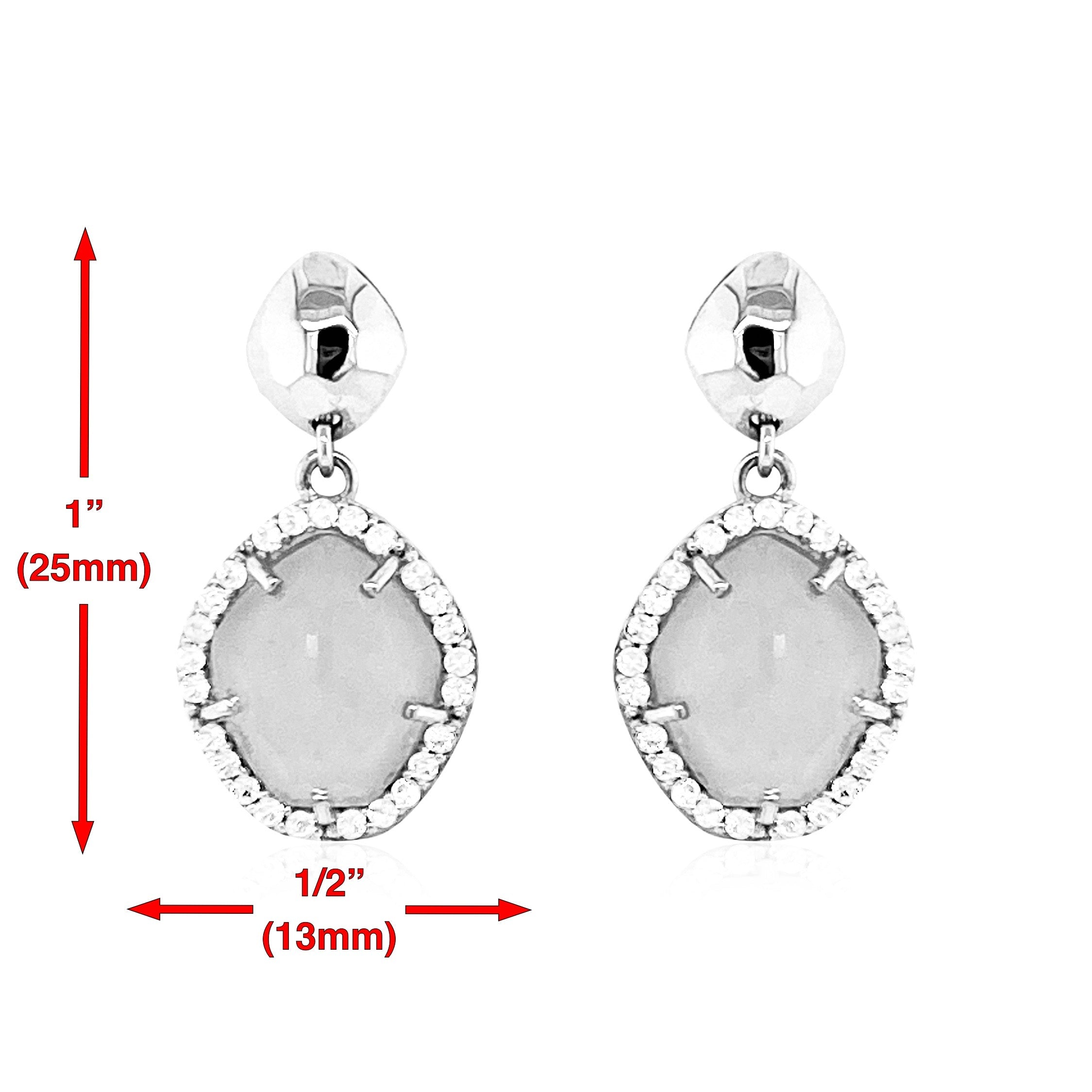 PANORAMA Earrings (1260) - Prasiolite / SS