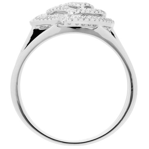 0.26 CARAT ROUND BRILLIANT DIAMOND RING 18KT WHITE GOLD