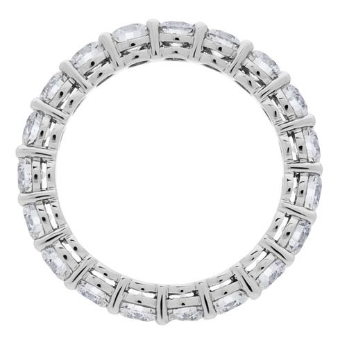 ANEL DE ETERNIDADE COM DIAMANTE BRILHANTE REDONDO DE 2,85 QUILATES OURO BRANCO 18KT