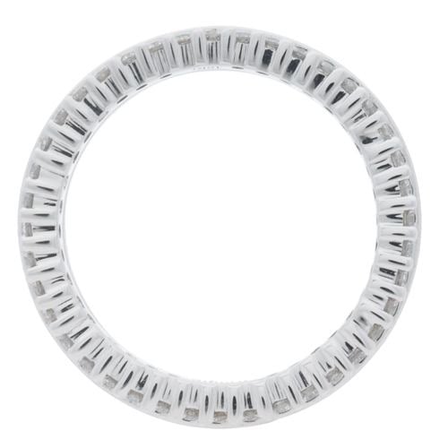 1.14 CARAT ROUND BRILLIANT DIAMOND ETERNITY RING 18KT WHITE GOLD