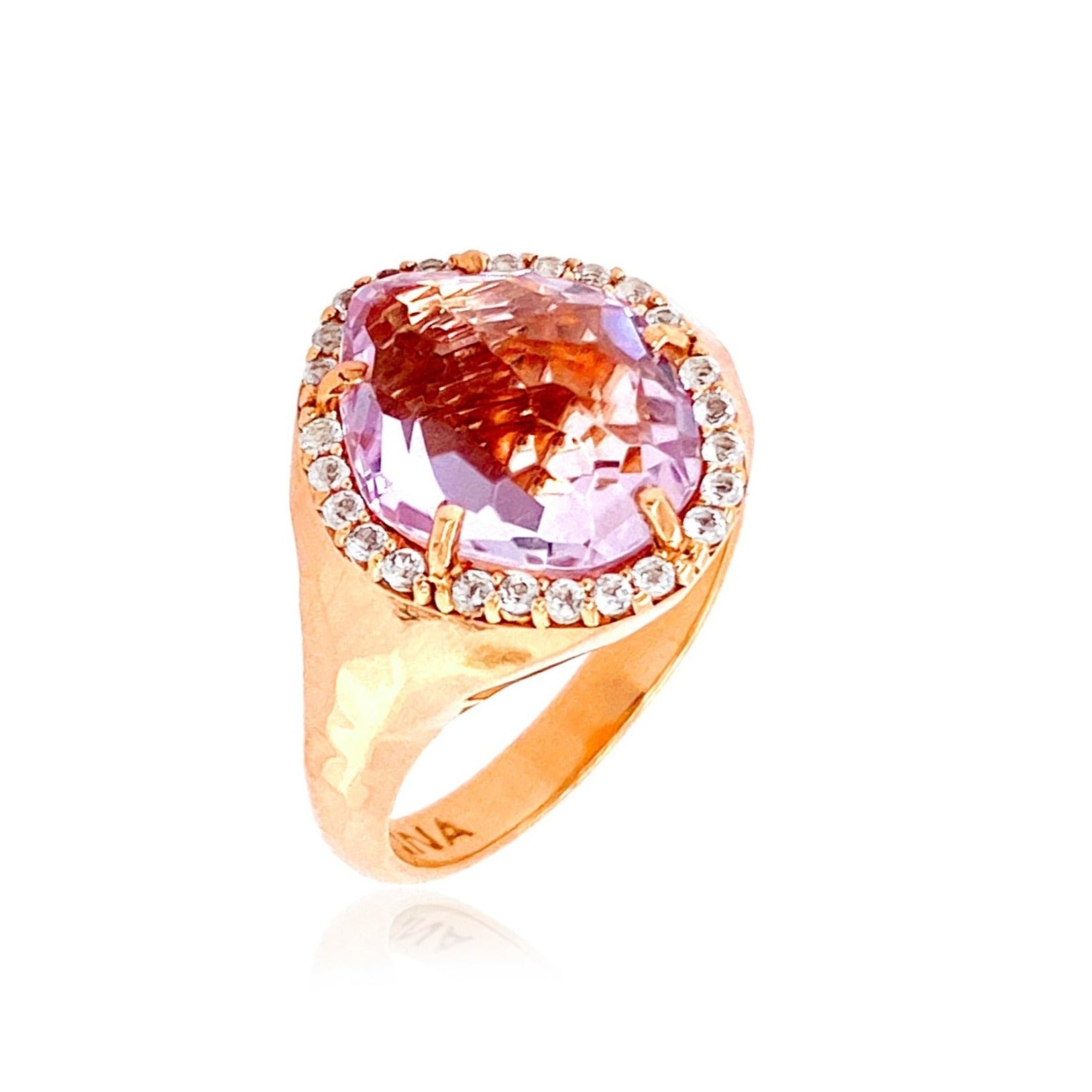 PANORAMA Ring (1260) -  Pink Amethyst / RG