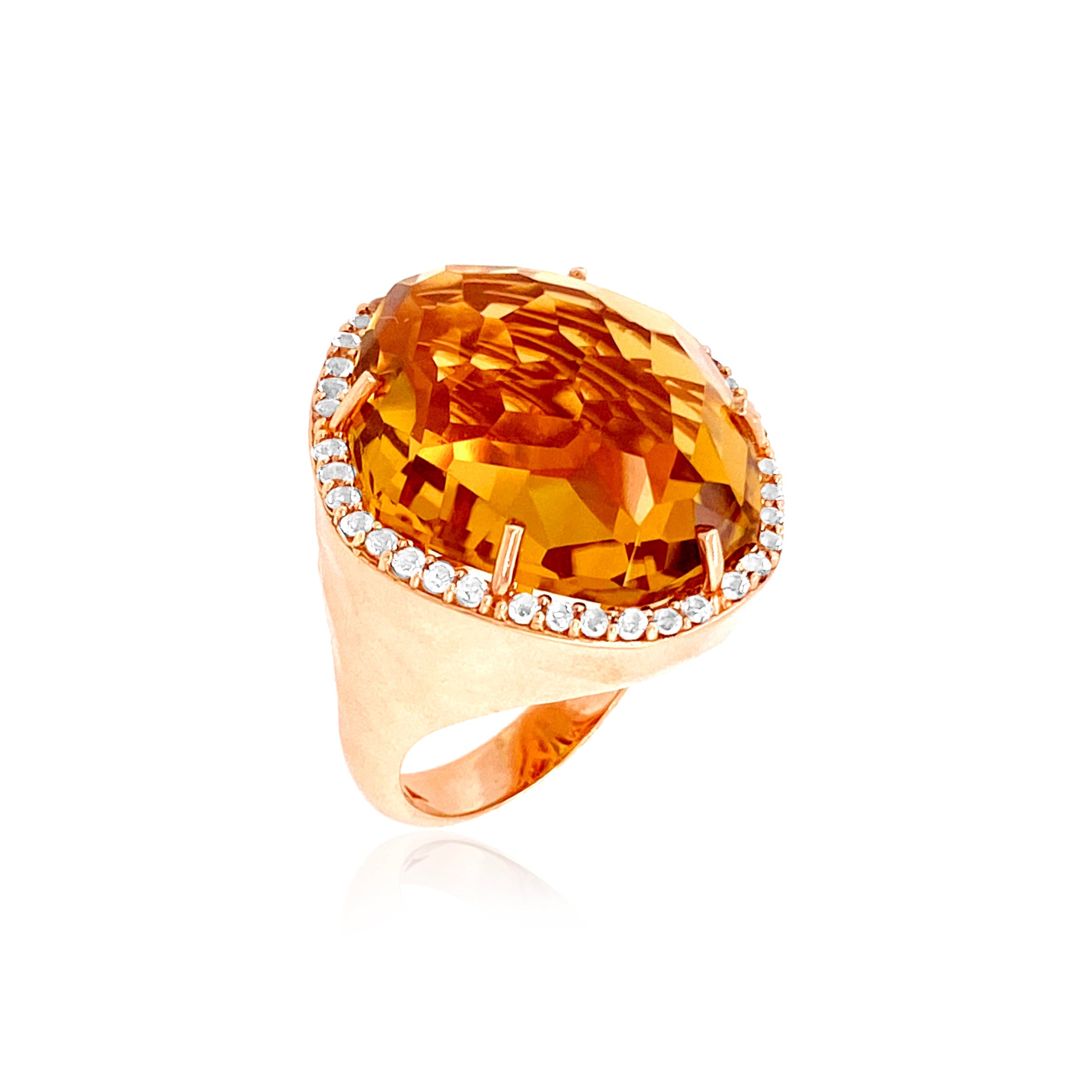 PANORAMA Ring (1260) - Champagne Citrine / RG