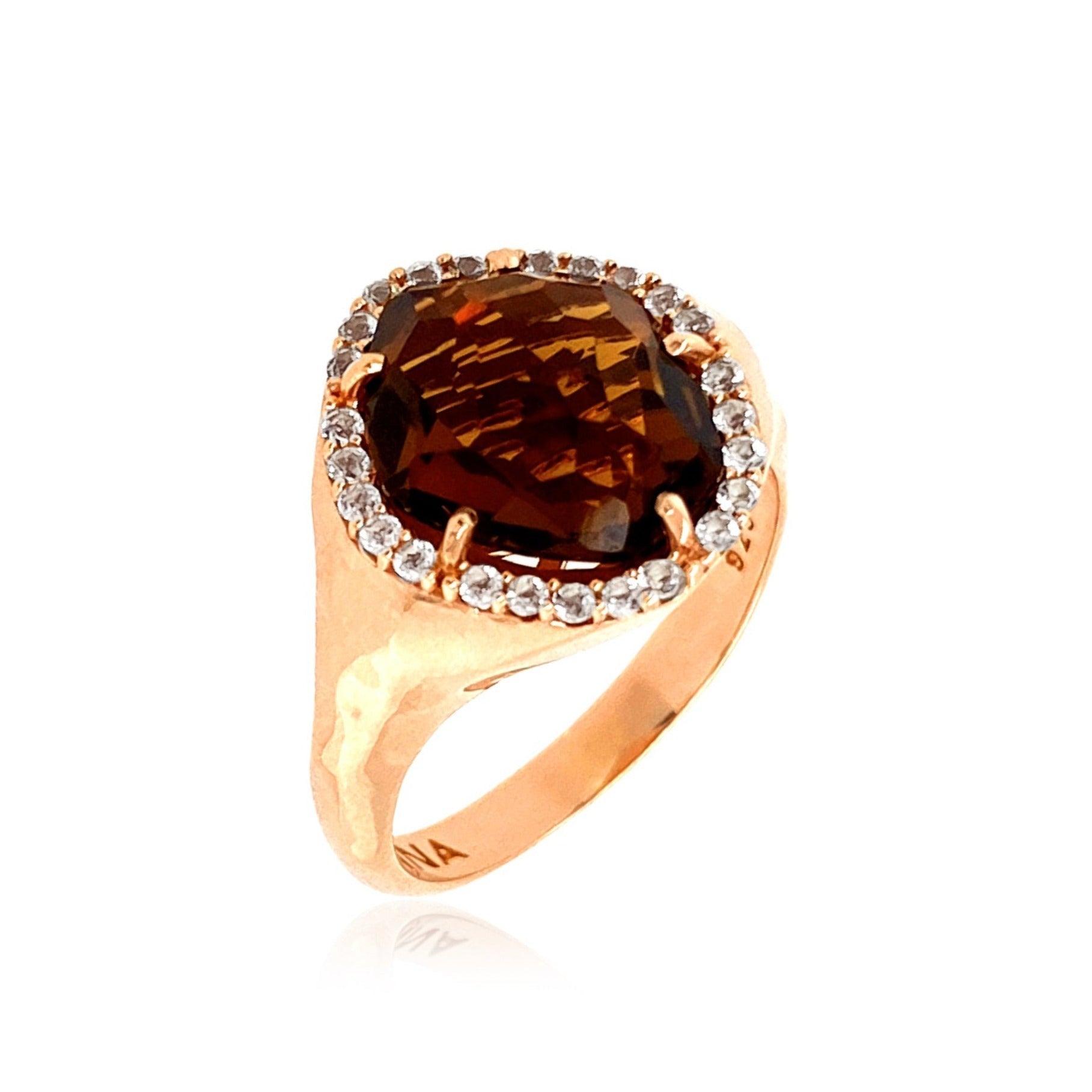 PANORAMA Ring (1260) -  Whisky Citrine / RG