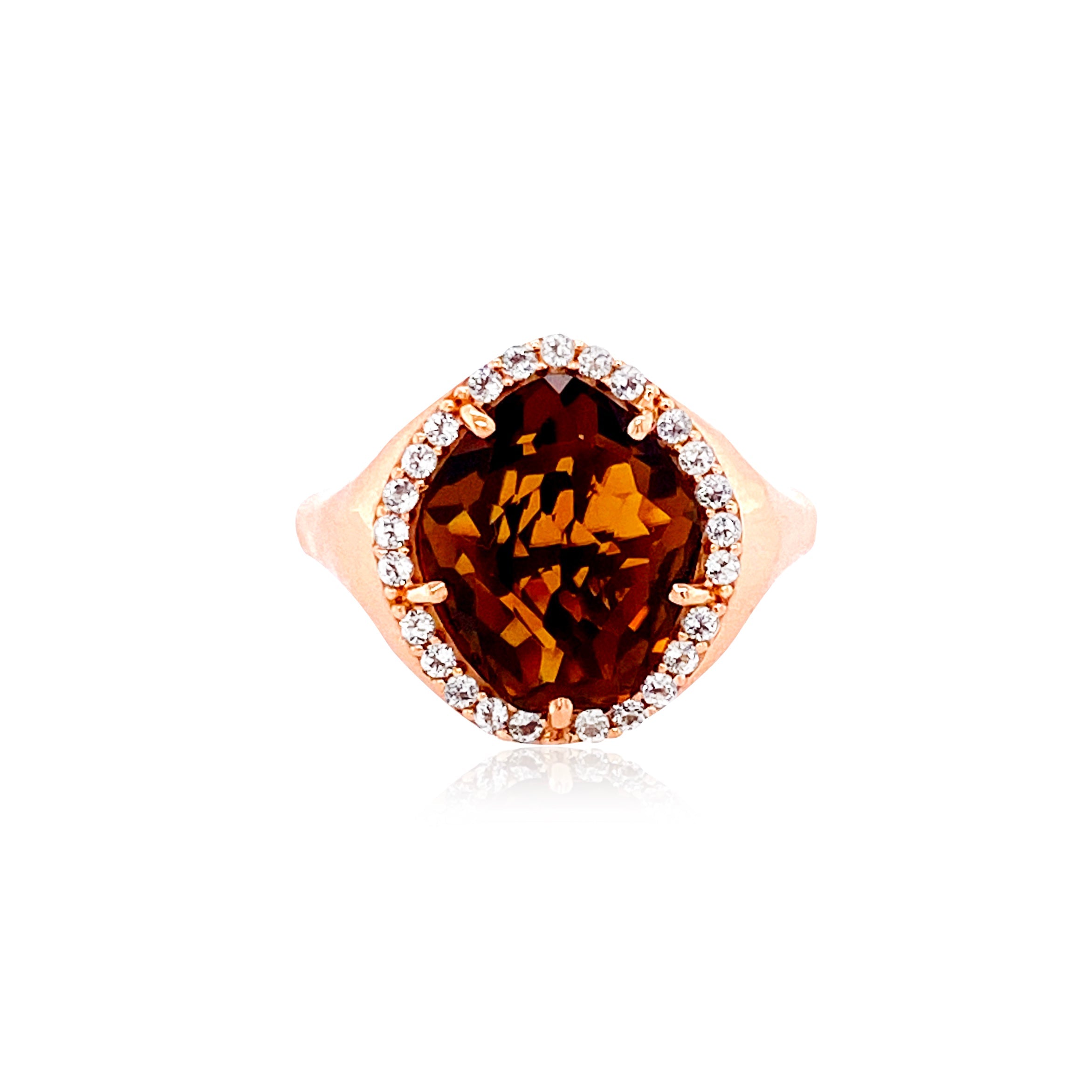 PANORAMA Ring (1260) -  Whisky Citrine / RG