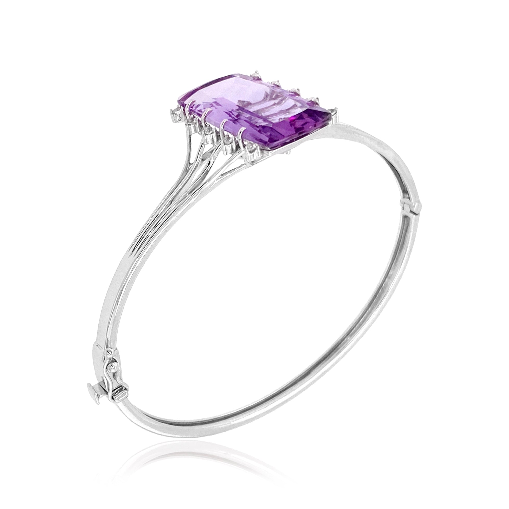 TRANSPARENZA Bracelet - Amethyst / SS