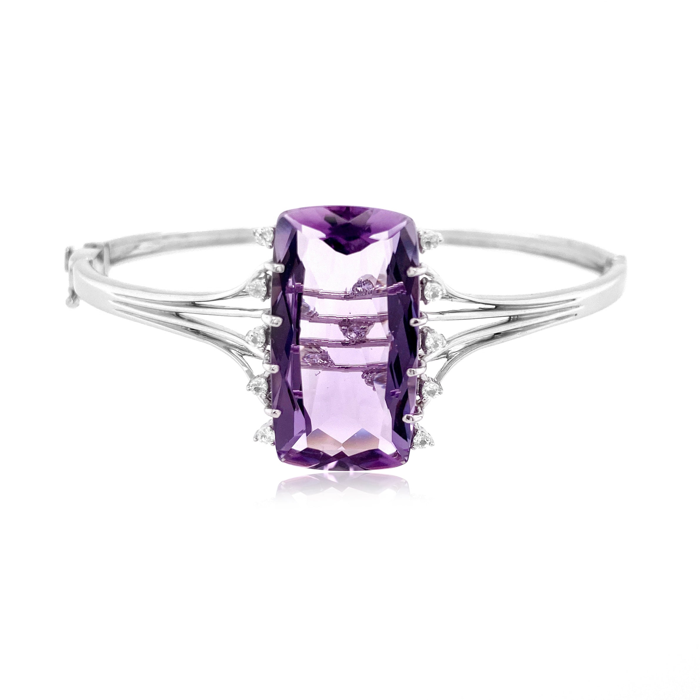 TRANSPARENZA Bracelet - Amethyst / SS