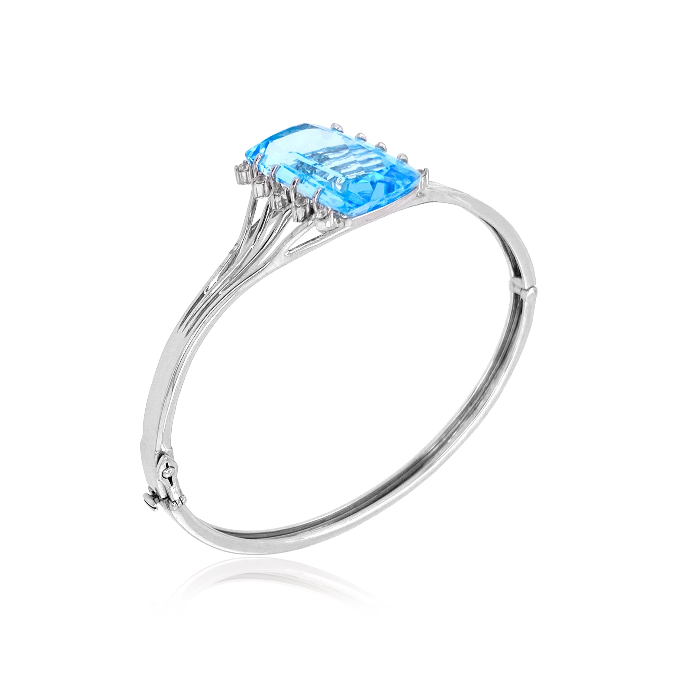 TRANSPARENZA Bracelet - Blue Topaz / SS