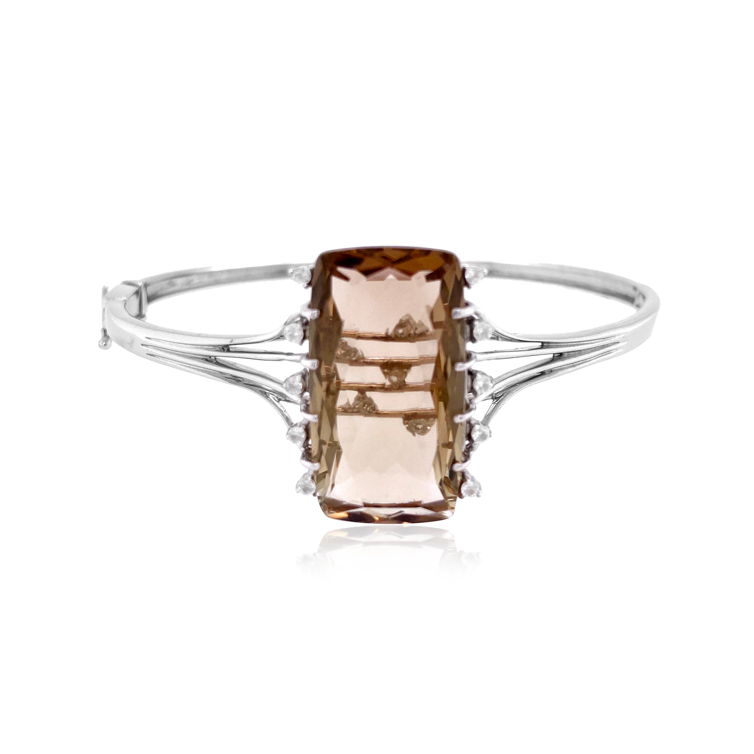 TRANSPARENZA Bracelet - Smoky Quartz / SS