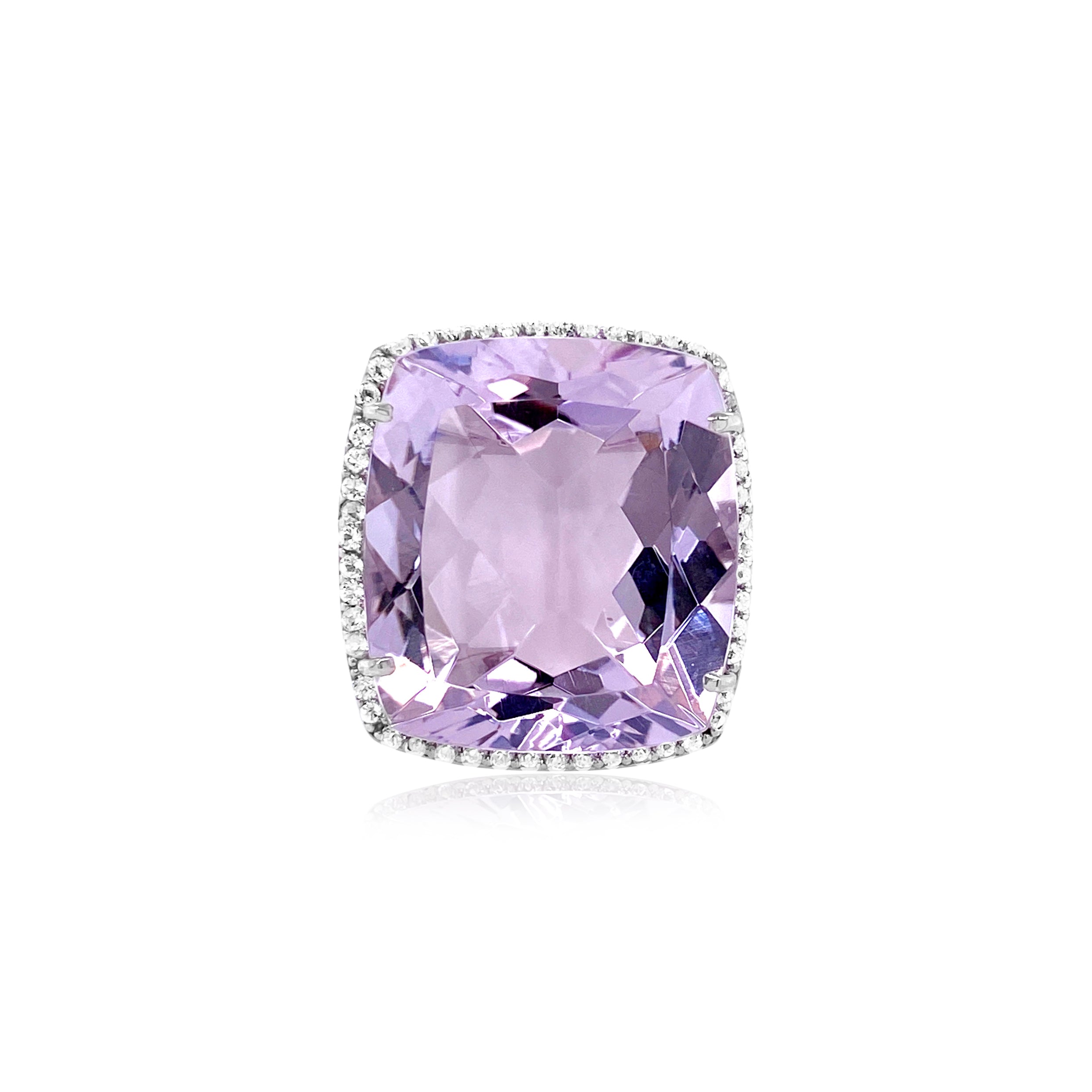 ECLECTIC Ring (1134) - Pink Amethyst / SS