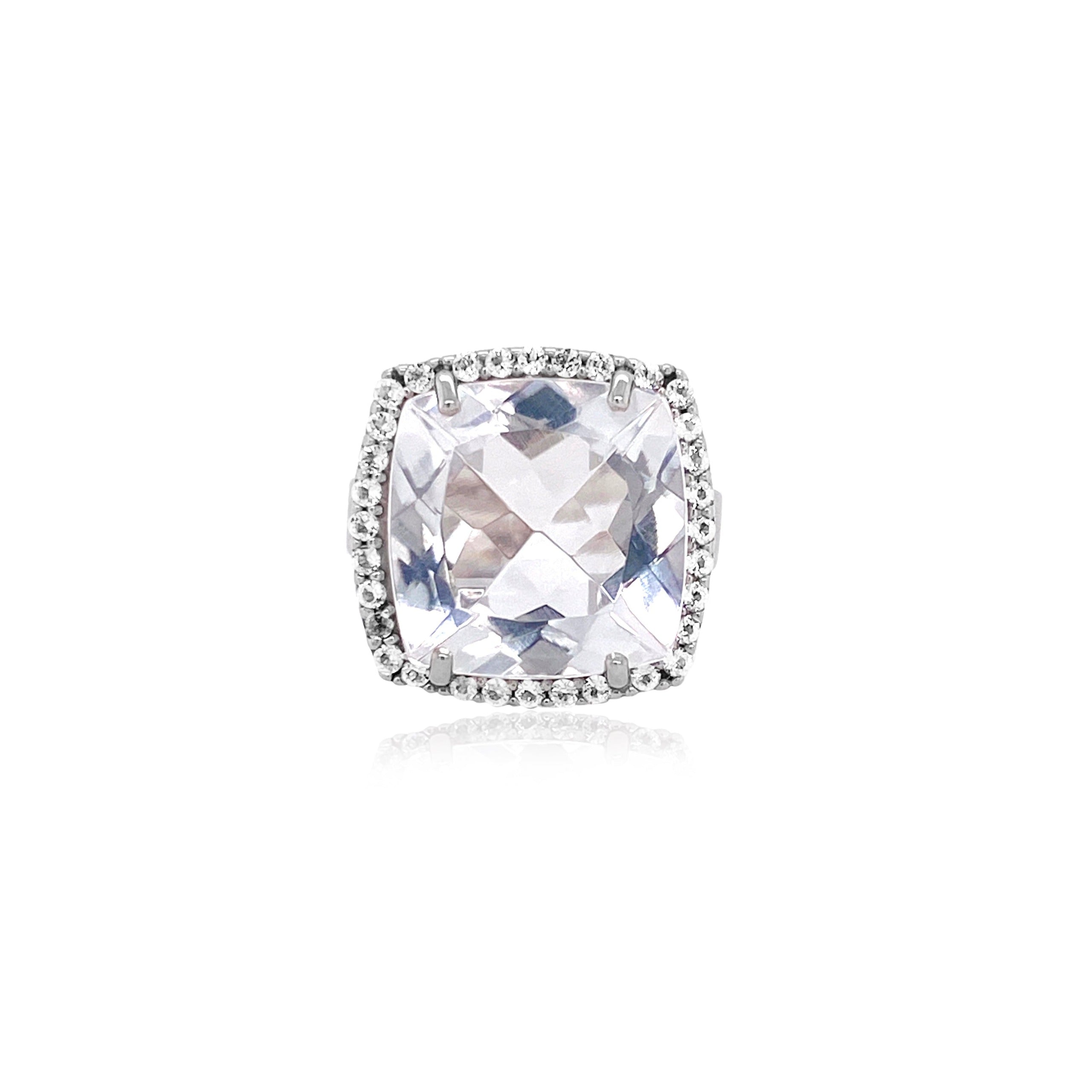 DEUX Ring (1145) - Crystal /  SS