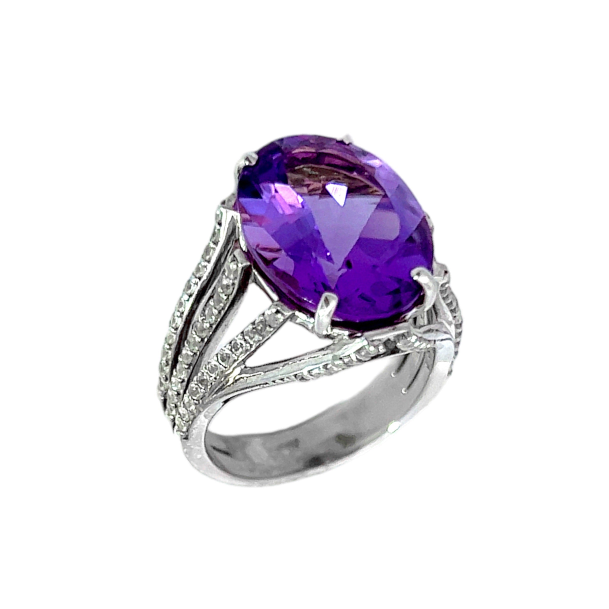 VILLA RICA Ring (1213) - Amethyst / SS