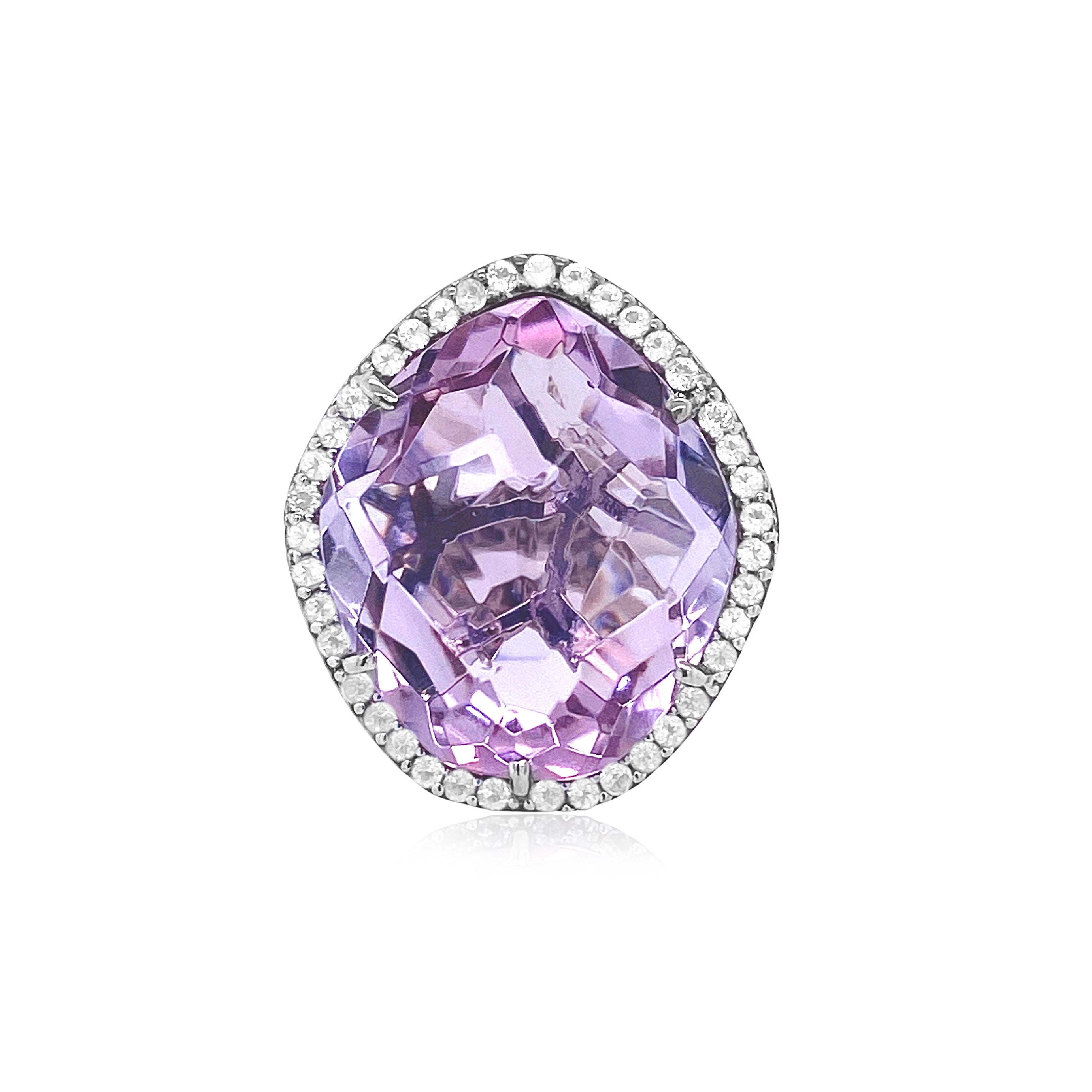 PANORAMA Ring (1260) - Pink Amethyst / SS