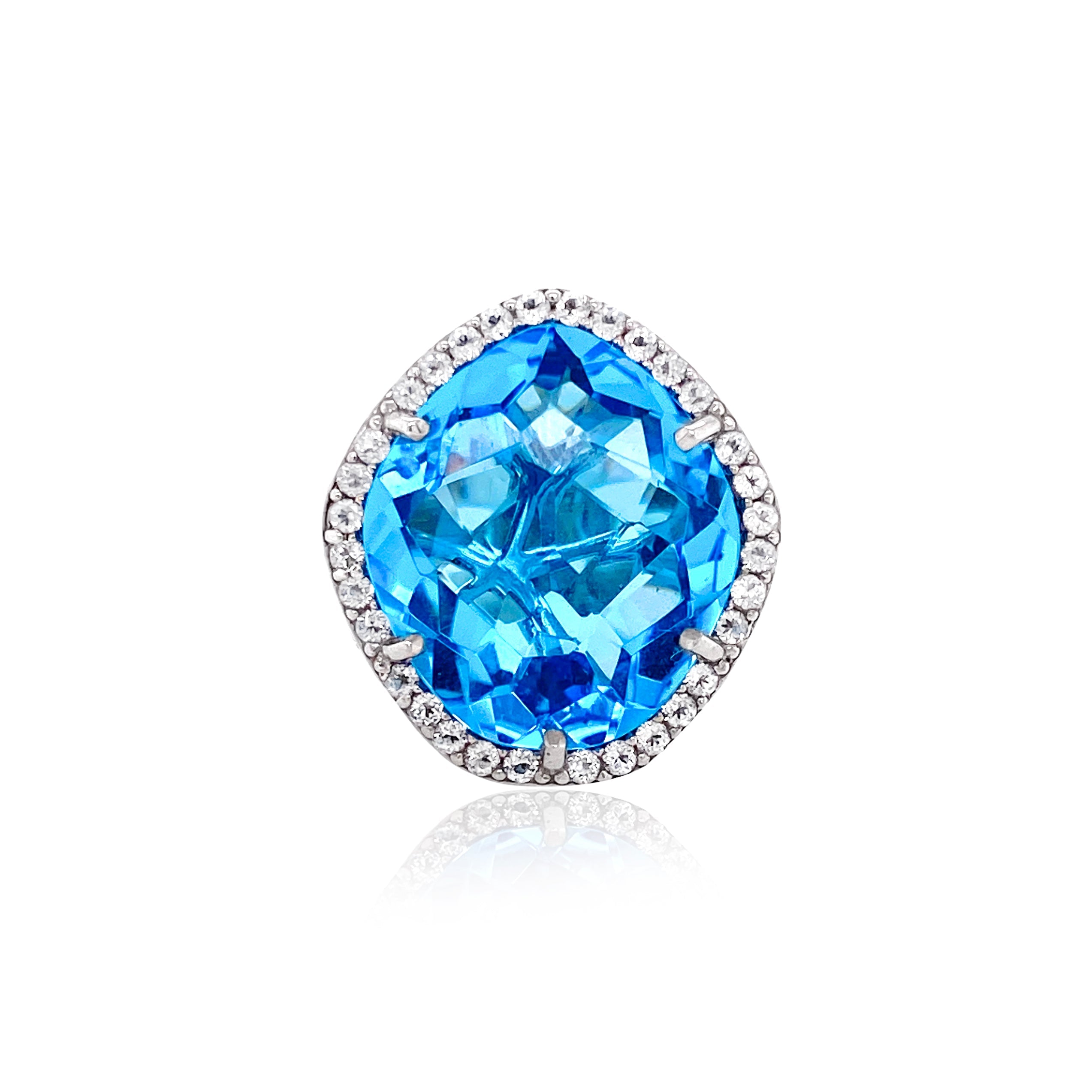 PANORAMA Ring (1260) - Blue Topaz / SS