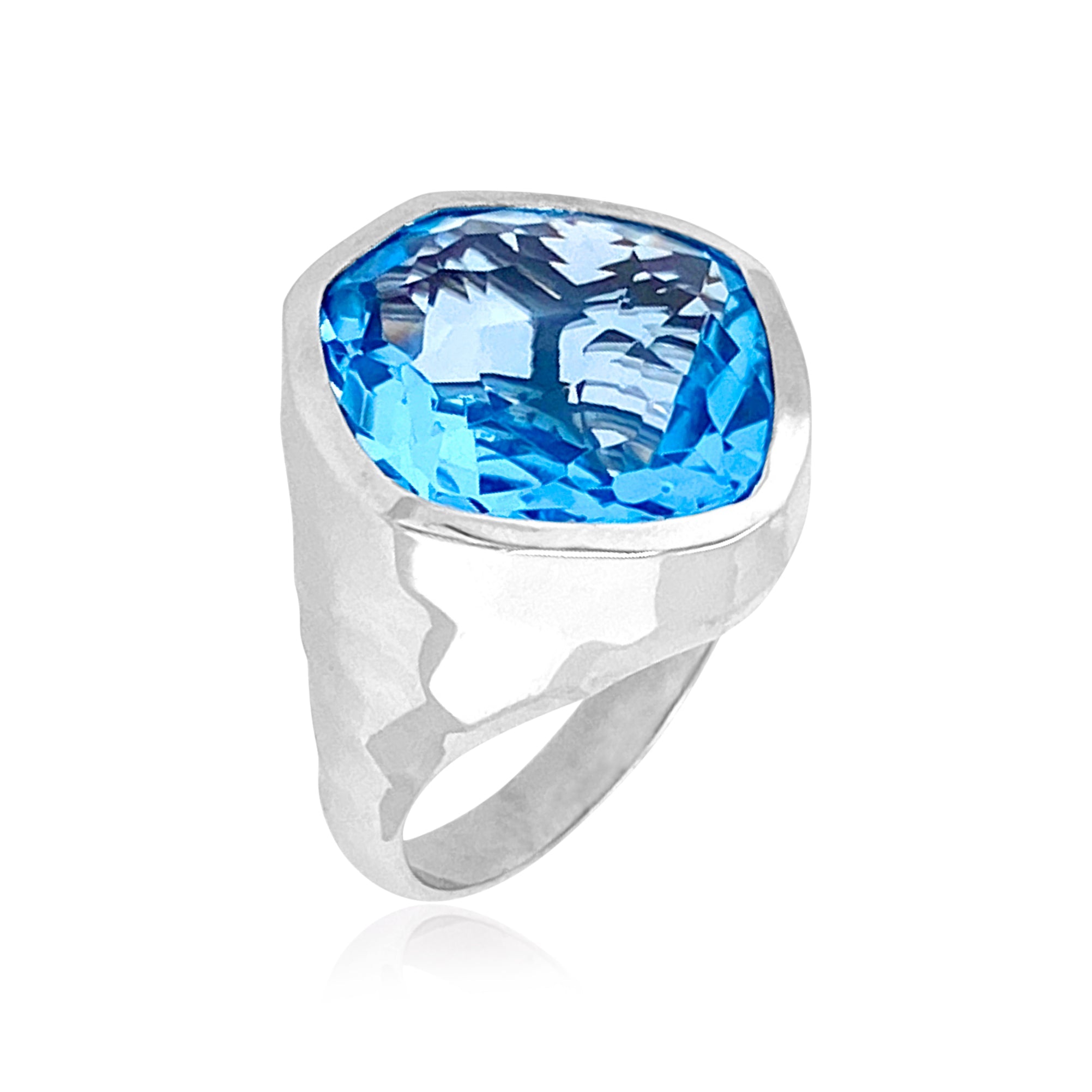 PANORAMA Ring (1260) - Blue Topaz / SS