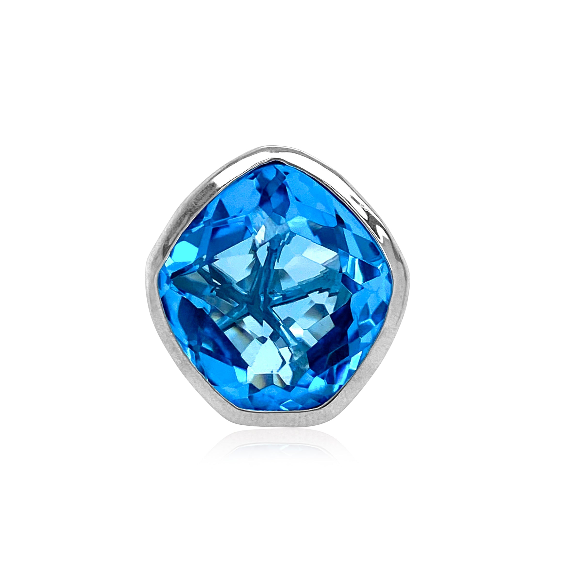 PANORAMA Ring (1260) -  Blue Topaz / SS