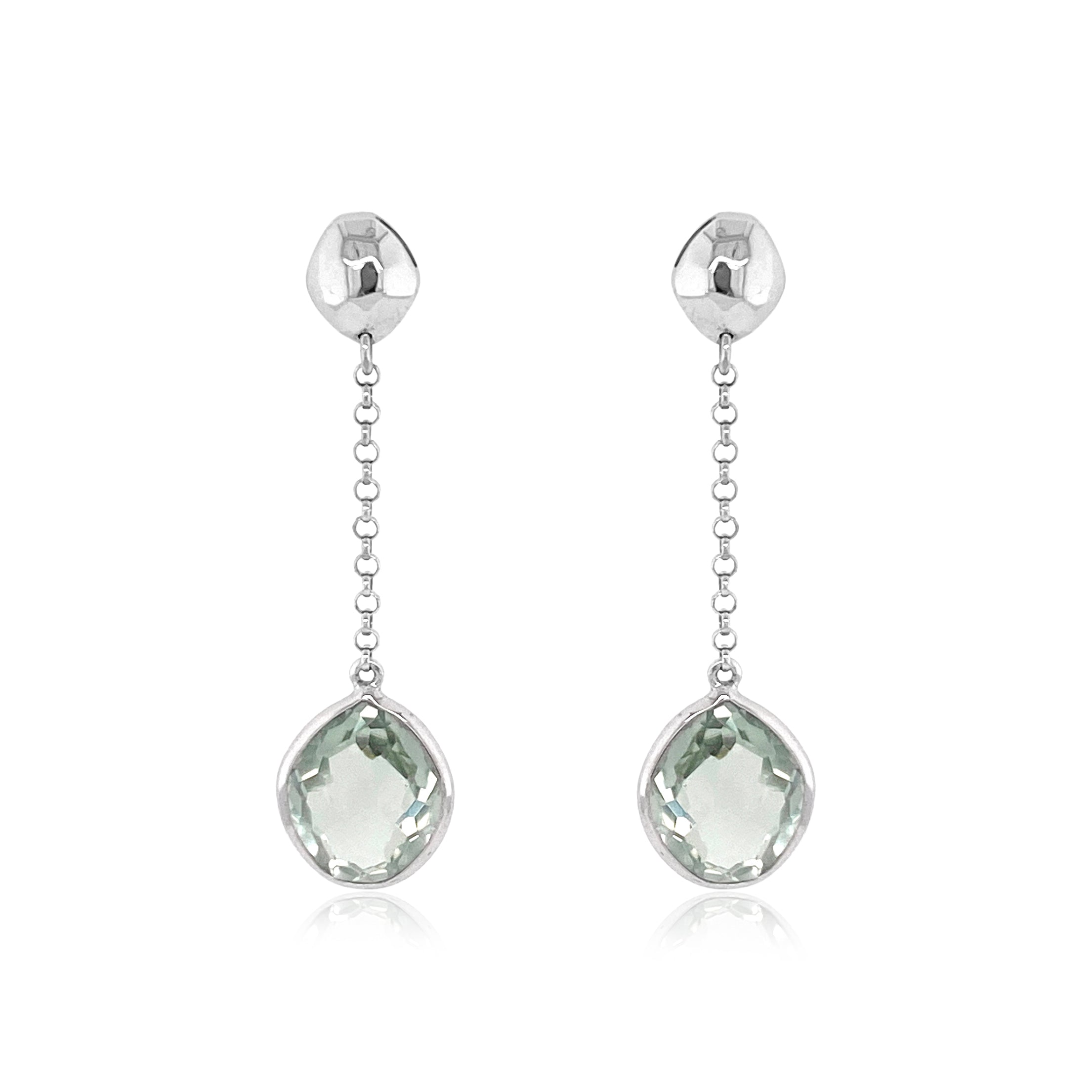 PANORAMA Earrings (1260) - Prasiolite / SS