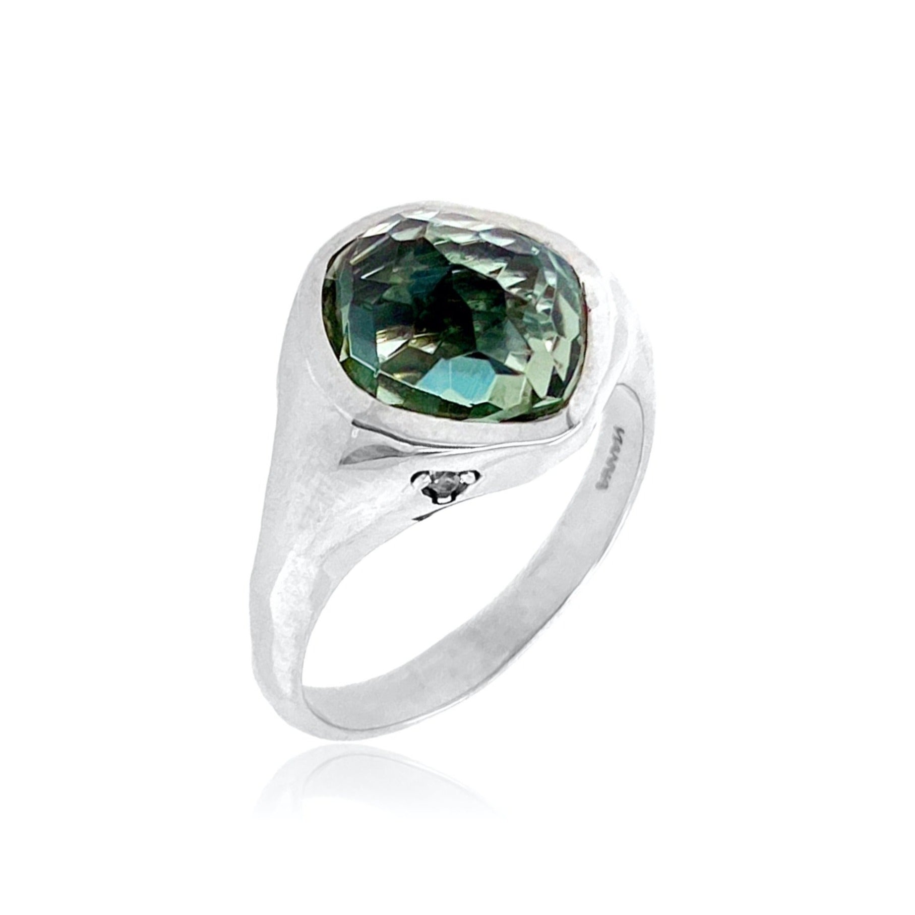 PANORAMA Ring (1260) -  Praziolite / SS