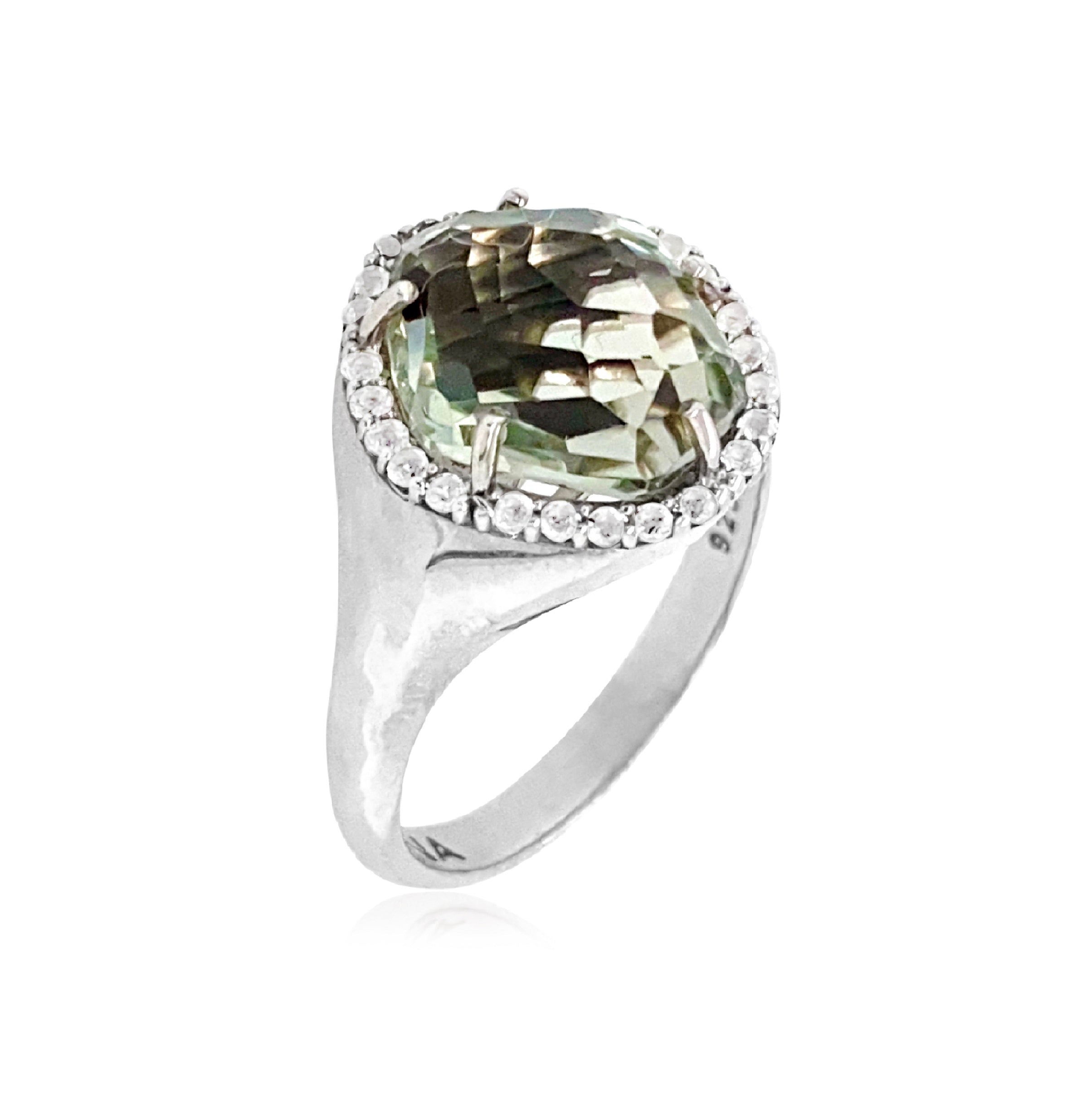 PANORAMA Ring (1260) -  Prasiolite / SS