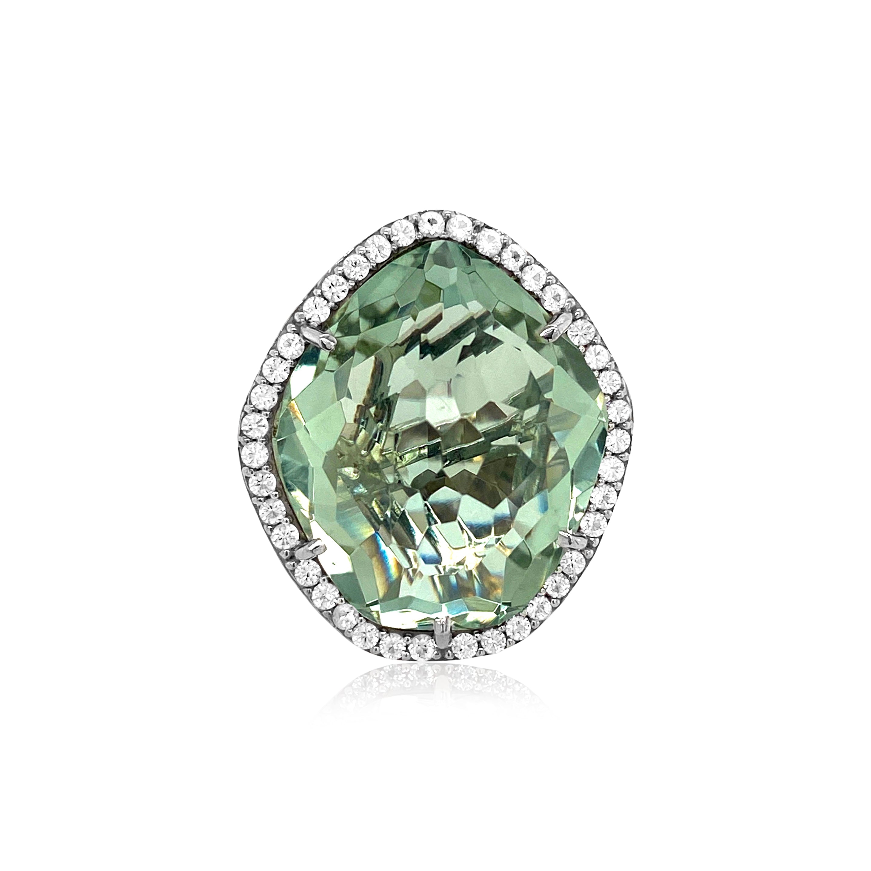 PANORAMA Ring (1260) - Prasiolite / SS