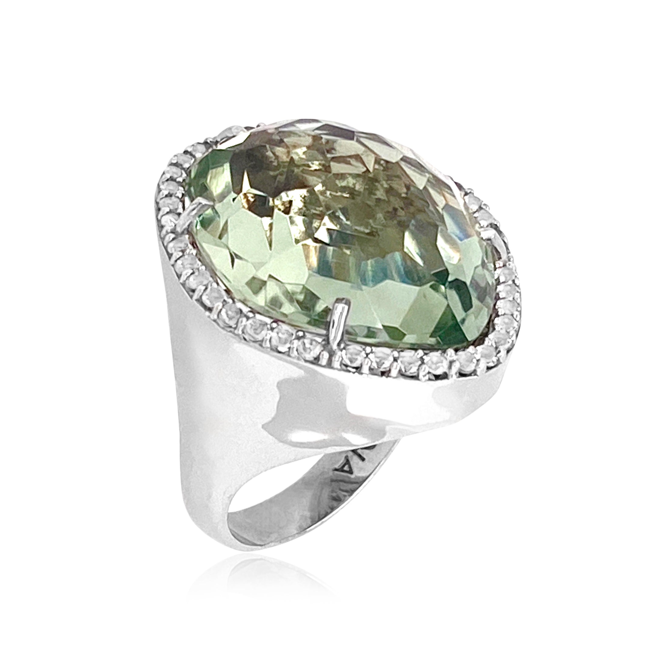 PANORAMA Ring (1260) - Prasiolite / SS