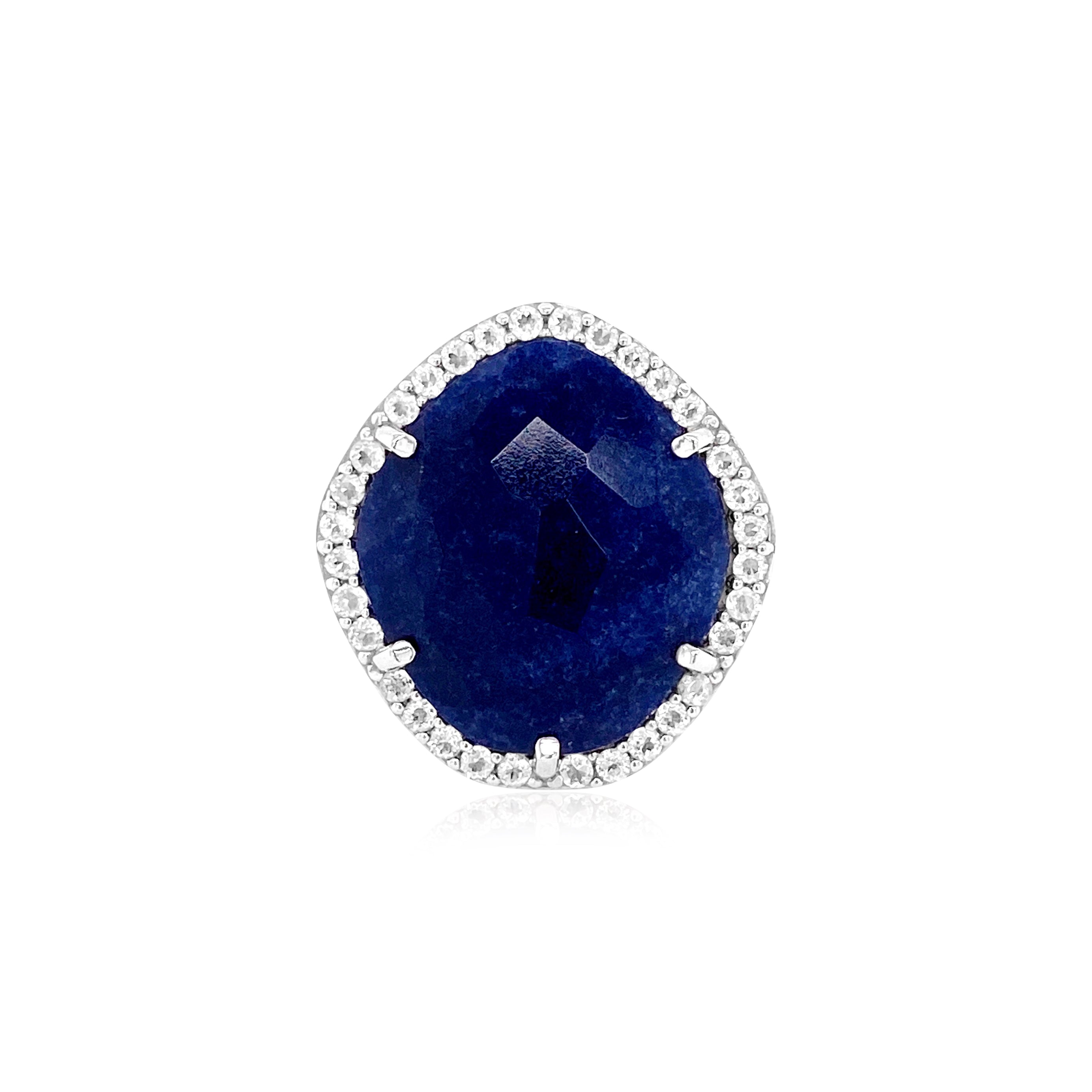 PANORAMA Ring (1260) - Navy Blue Quartz / SS