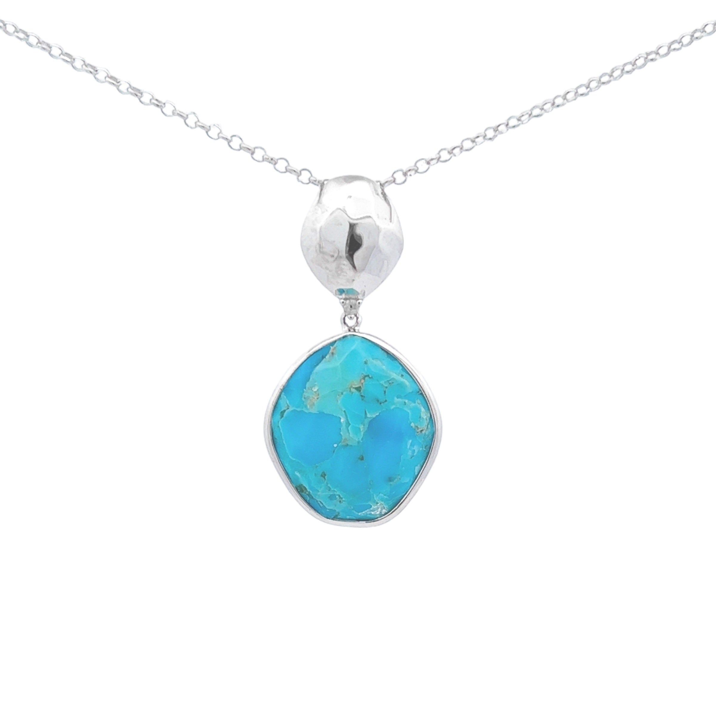 PANORAMA Necklace (1260) - Turquoise / SS