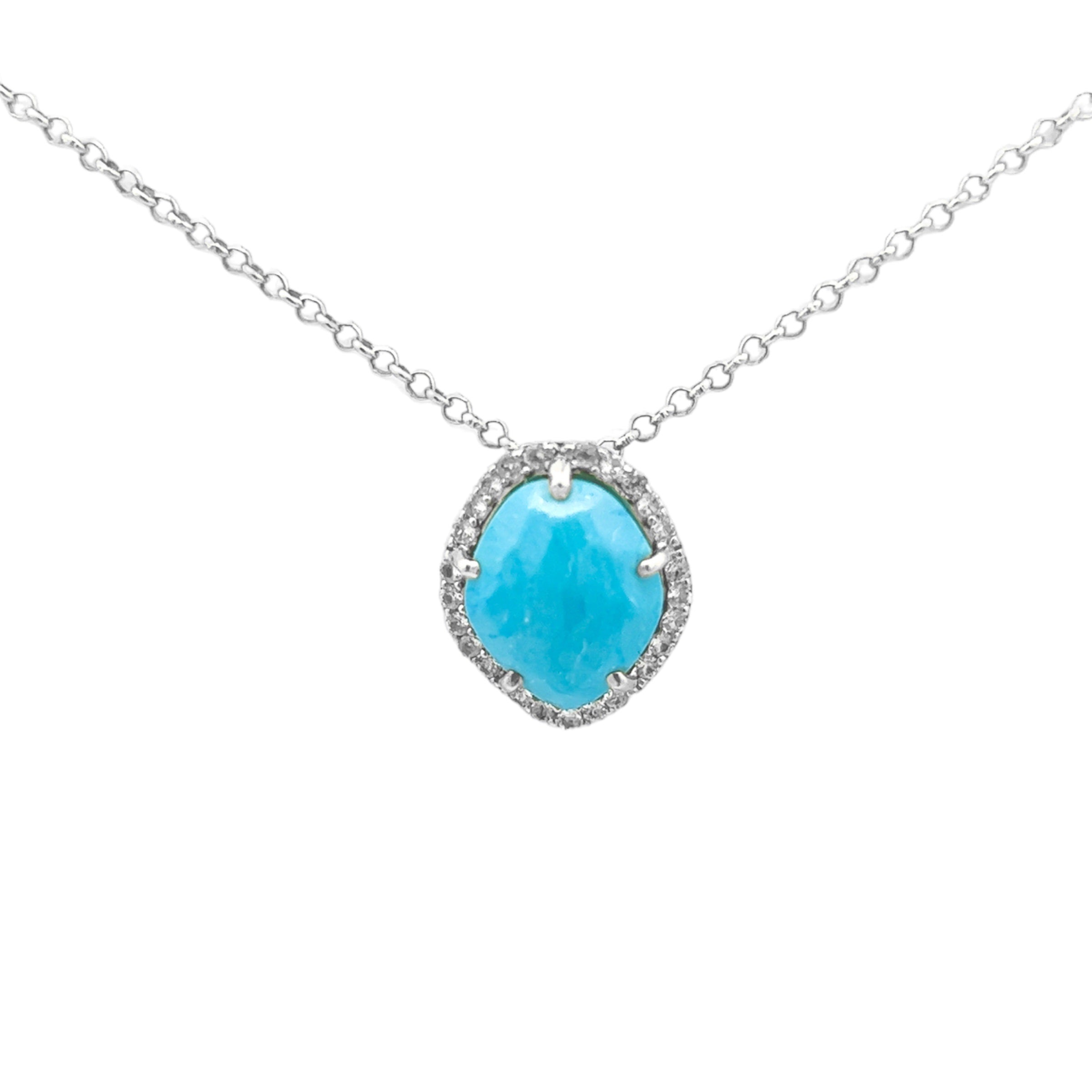 PANORAMA Necklace (1260) - Turquoise / SS