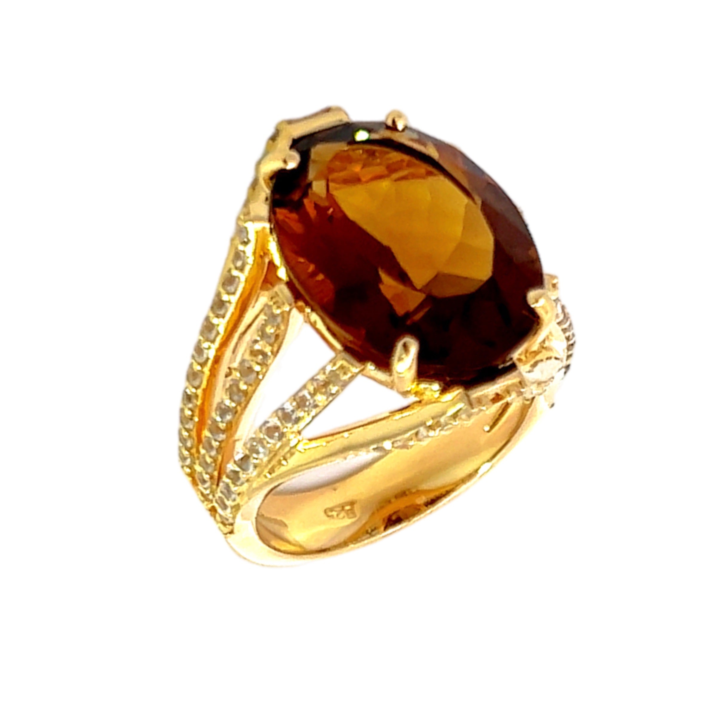 VILLA RICA Ring (1213) - Whisky Citrine / YG