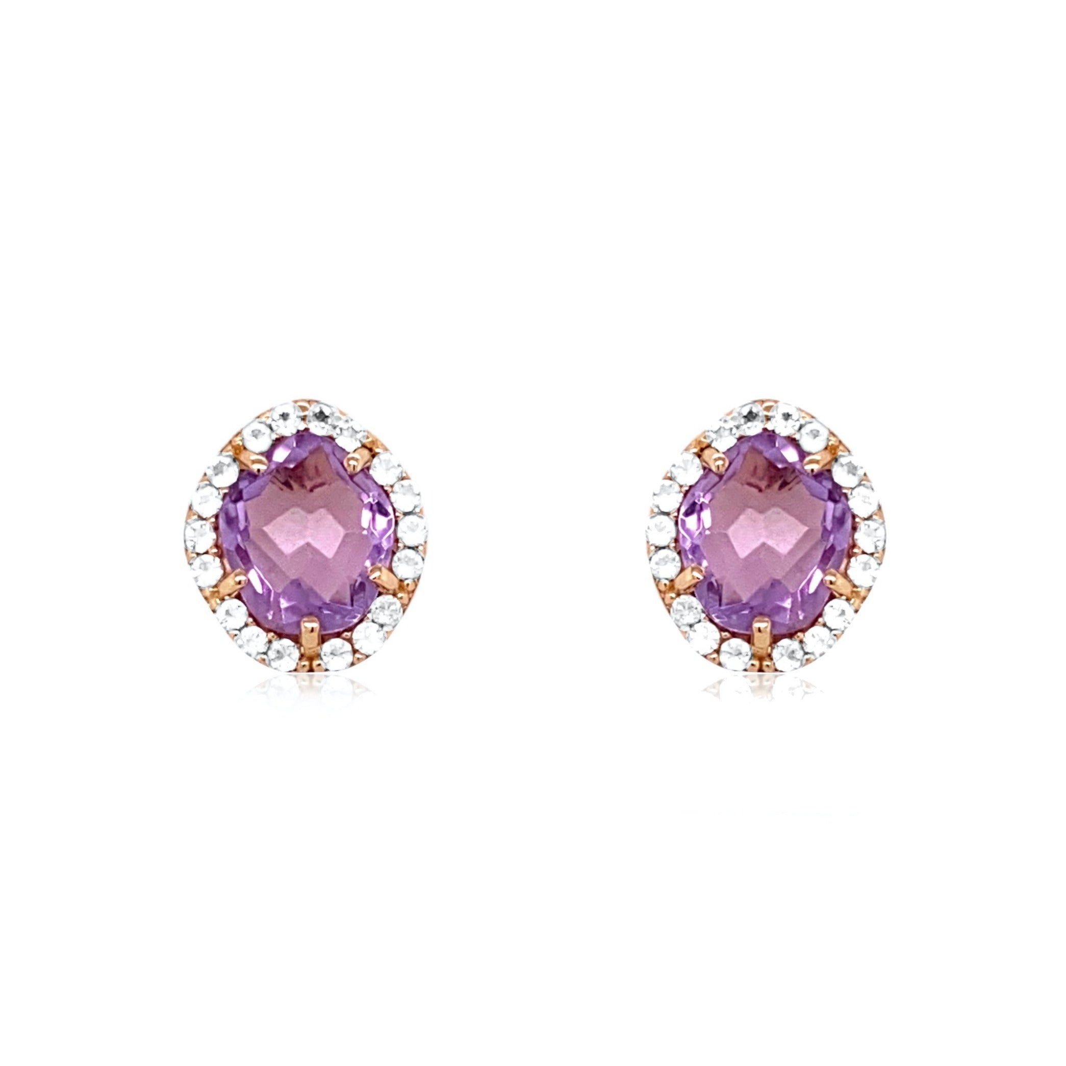 PANORAMA Earrings (1260) - Amethyst / YG