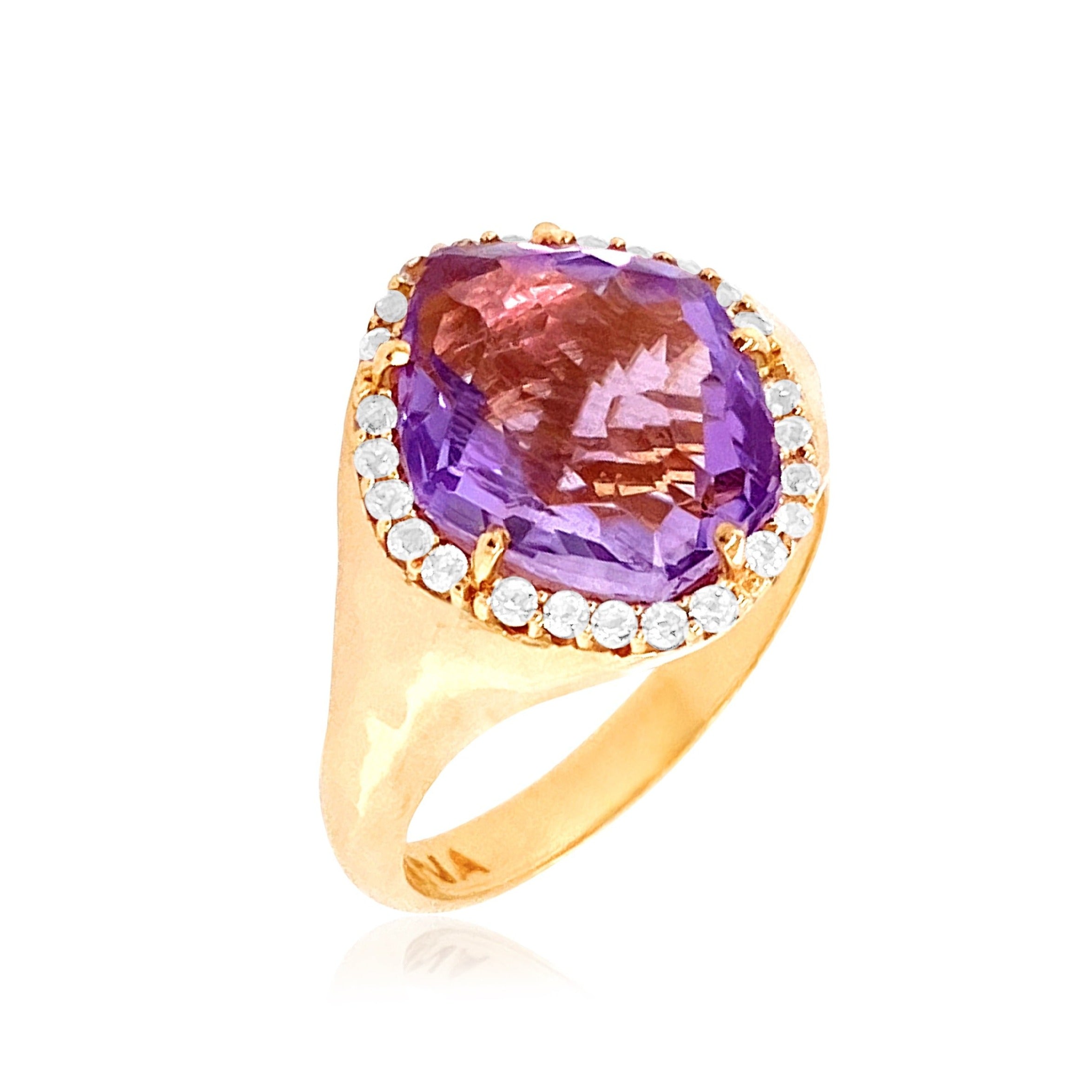 PANORAMA Ring (1260) - Amethyst  /  YG