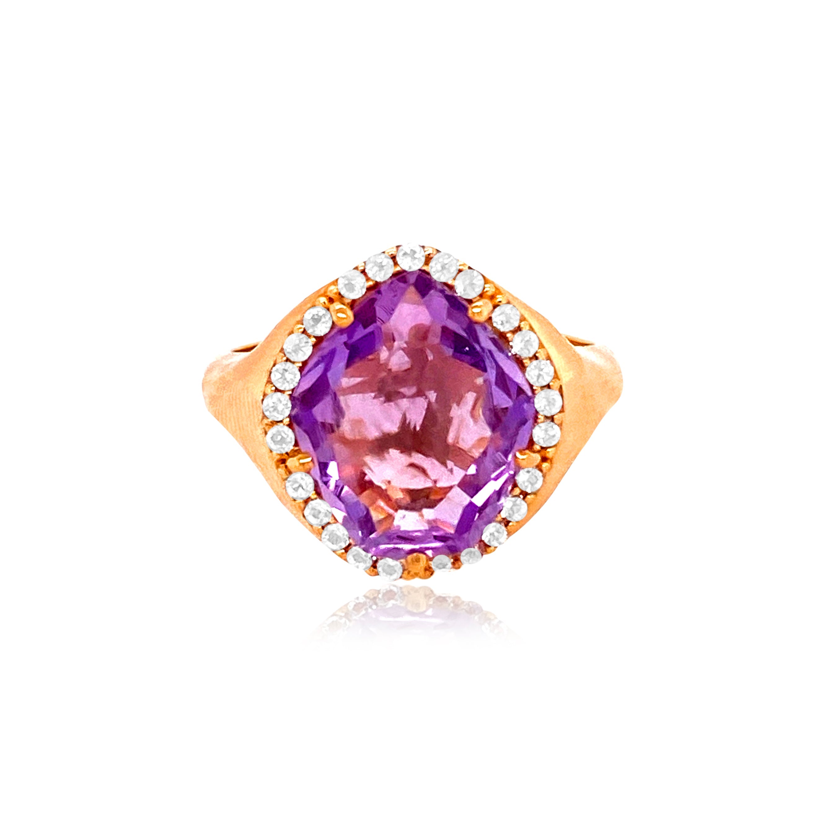 PANORAMA Ring (1260) - Amethyst  /  YG