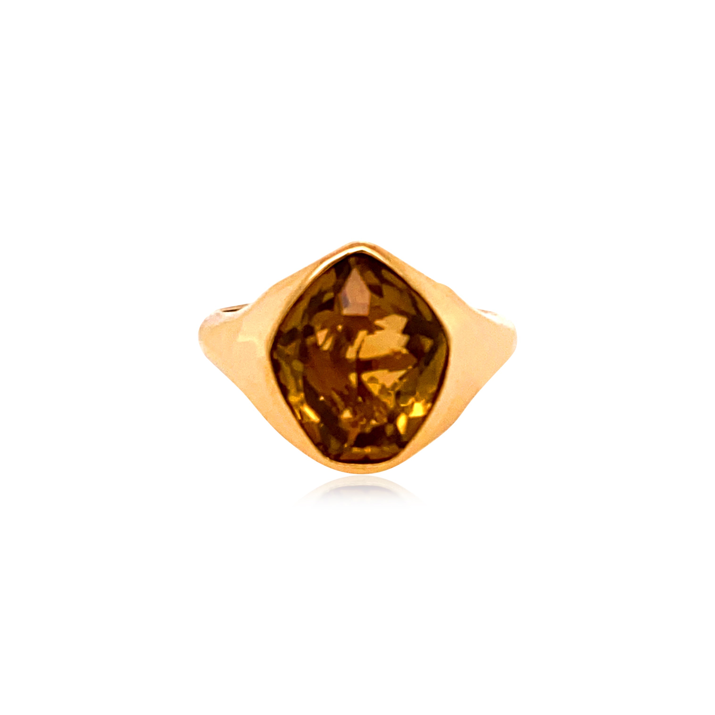 PANORAMA Ring (1260) -  Champagne Citrine / YG