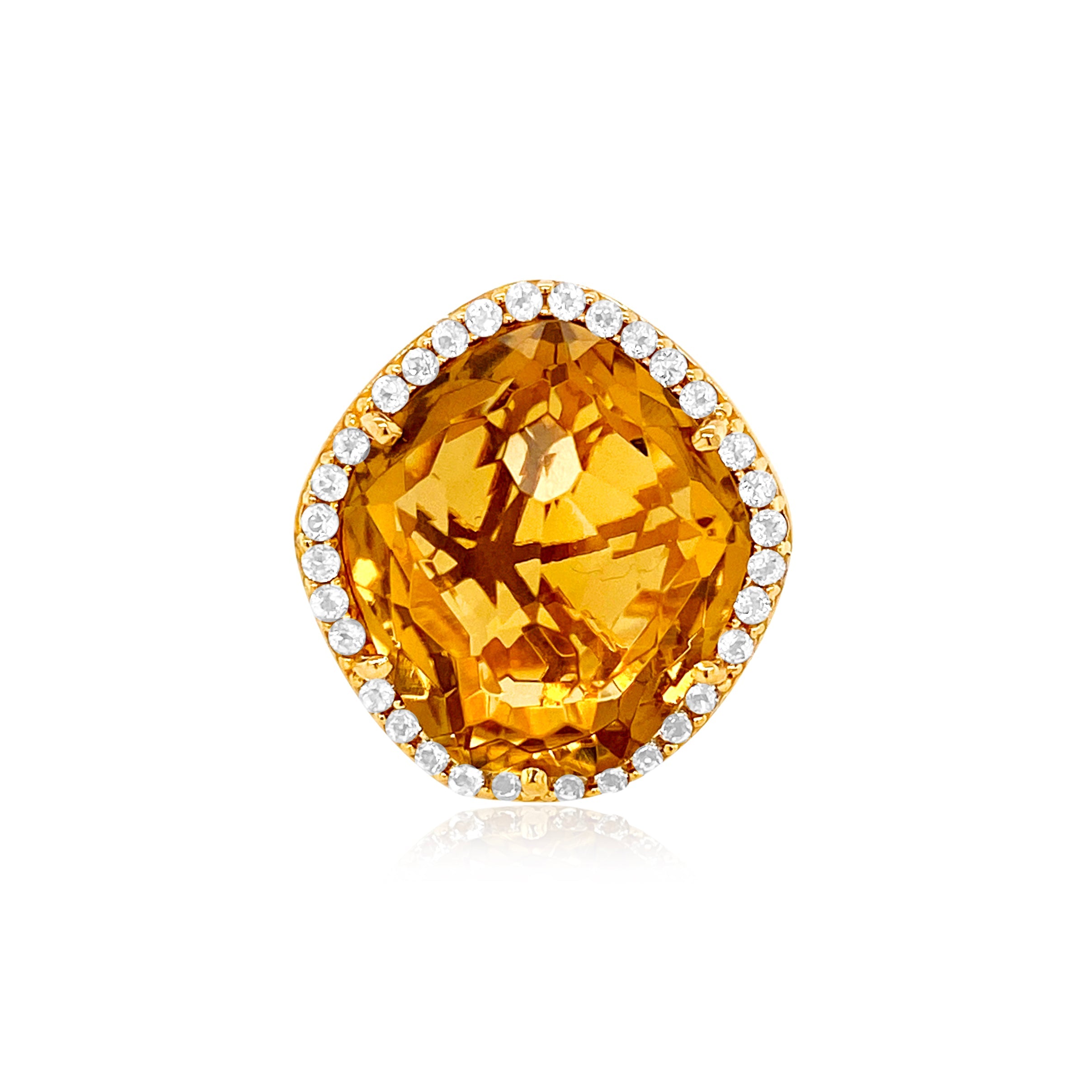 PANORAMA Ring (1260) - Champagne Citrine /  YG