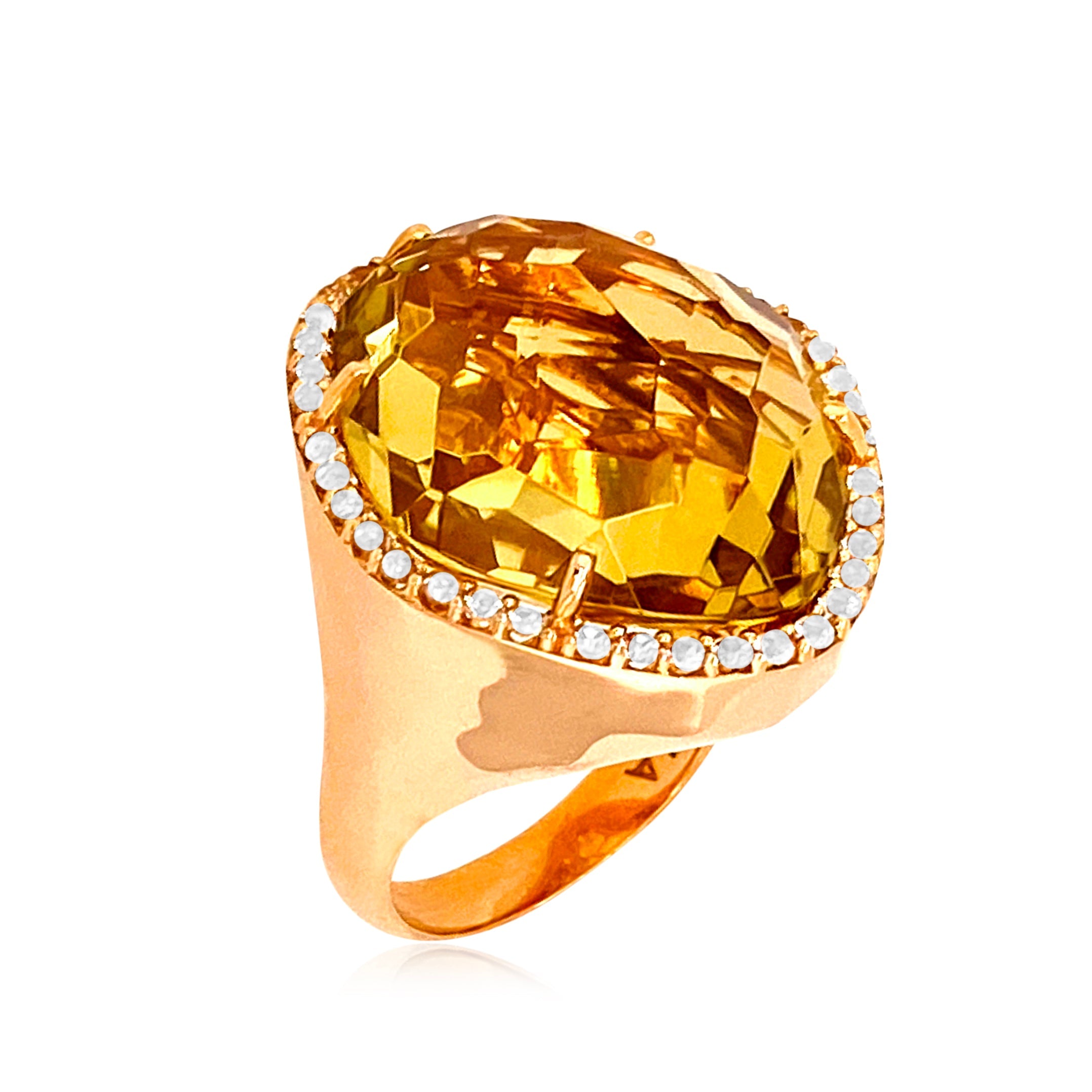 PANORAMA Ring (1260) - Champagne Citrine / YG