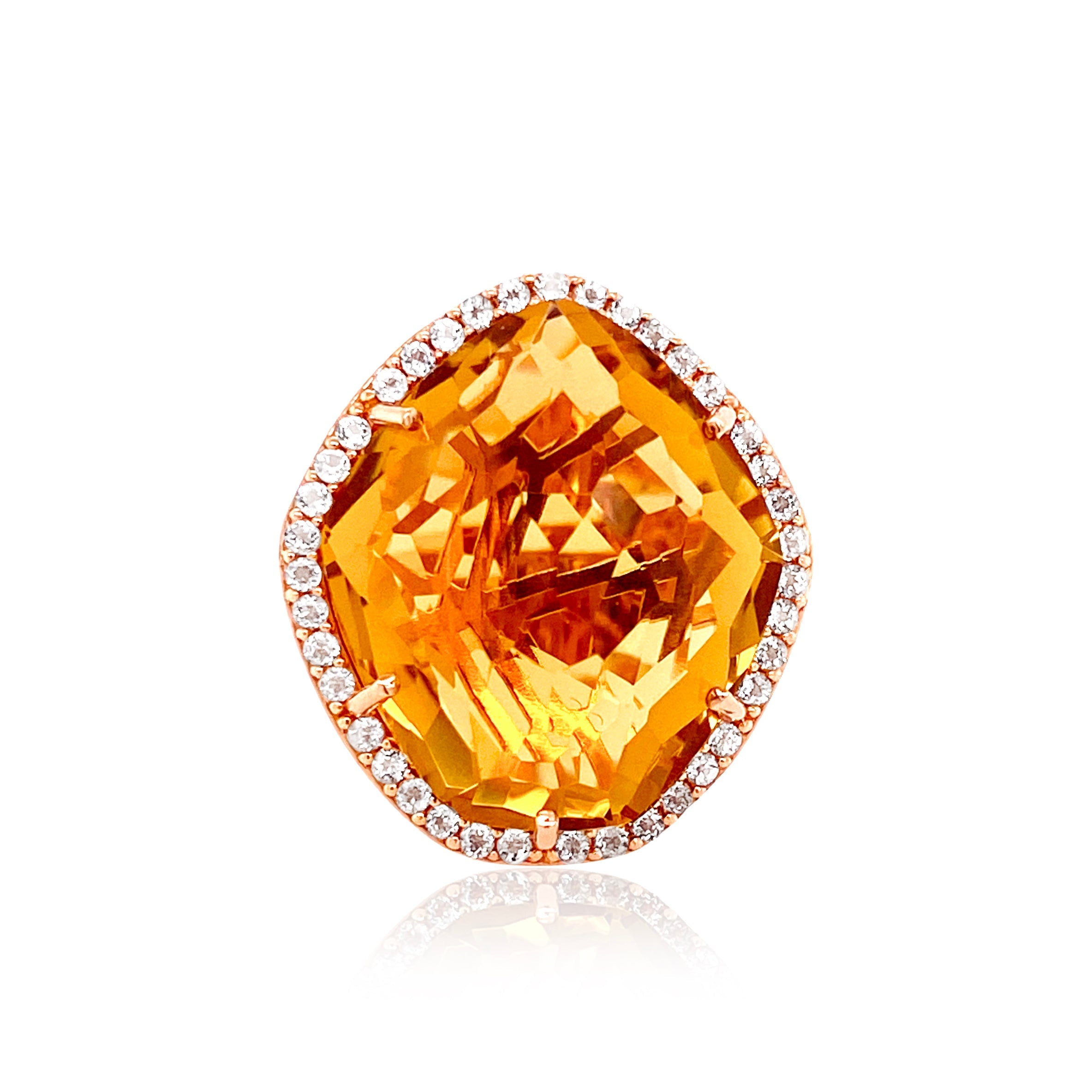 PANORAMA Ring (1260) - Champagne Citrine / YG