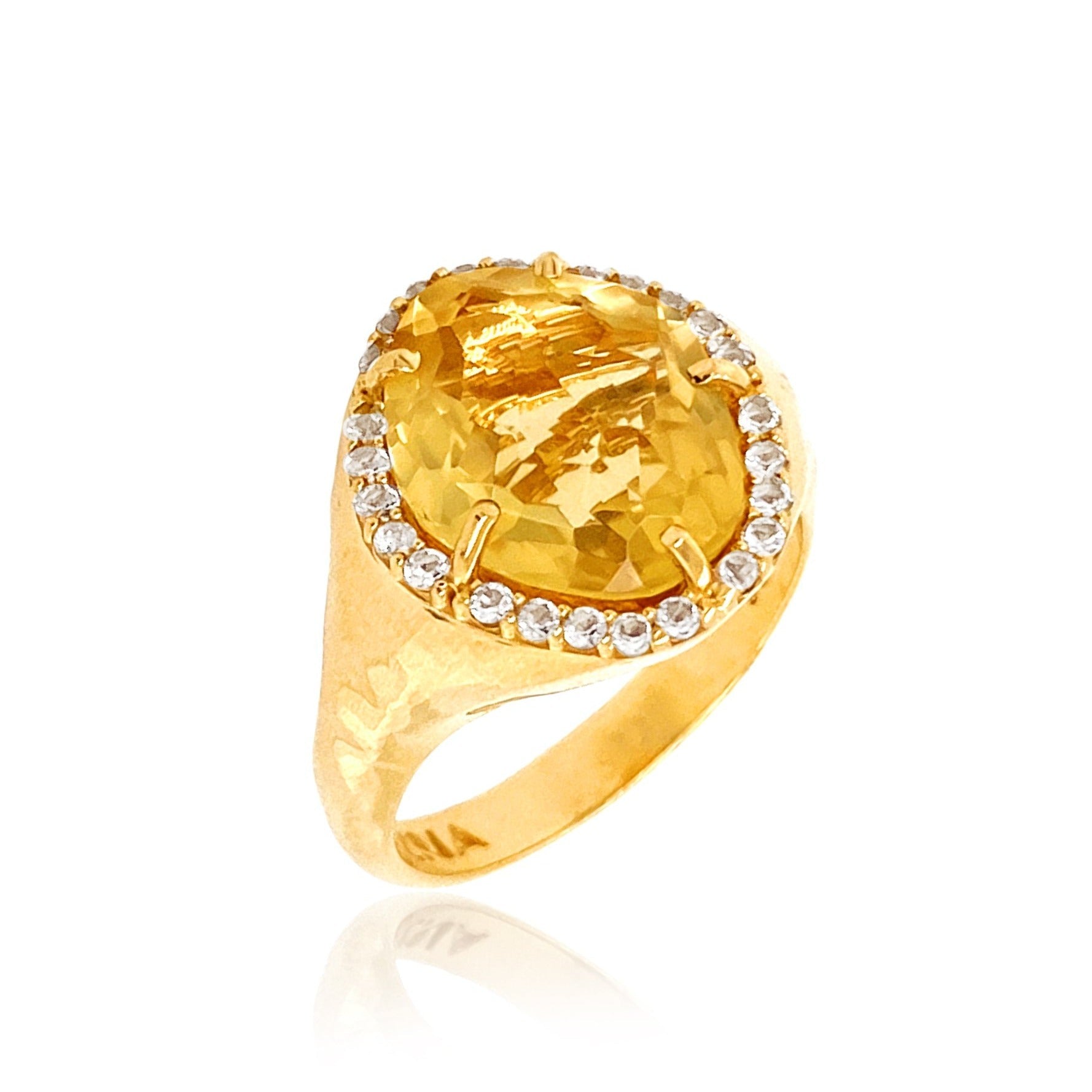 PANORAMA Ring (1260) - Light Citrine /  YG