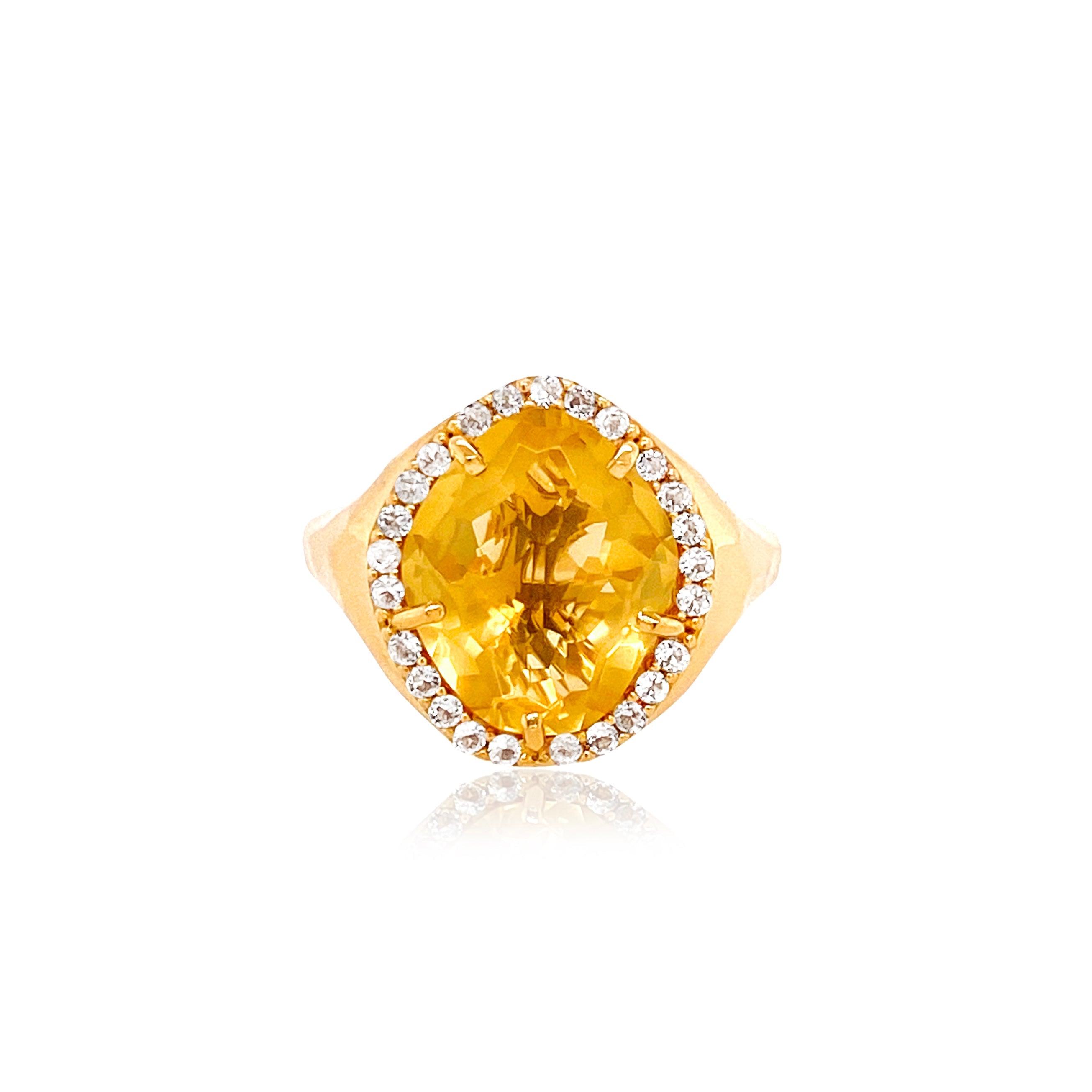 PANORAMA Ring (1260) - Light Citrine /  YG