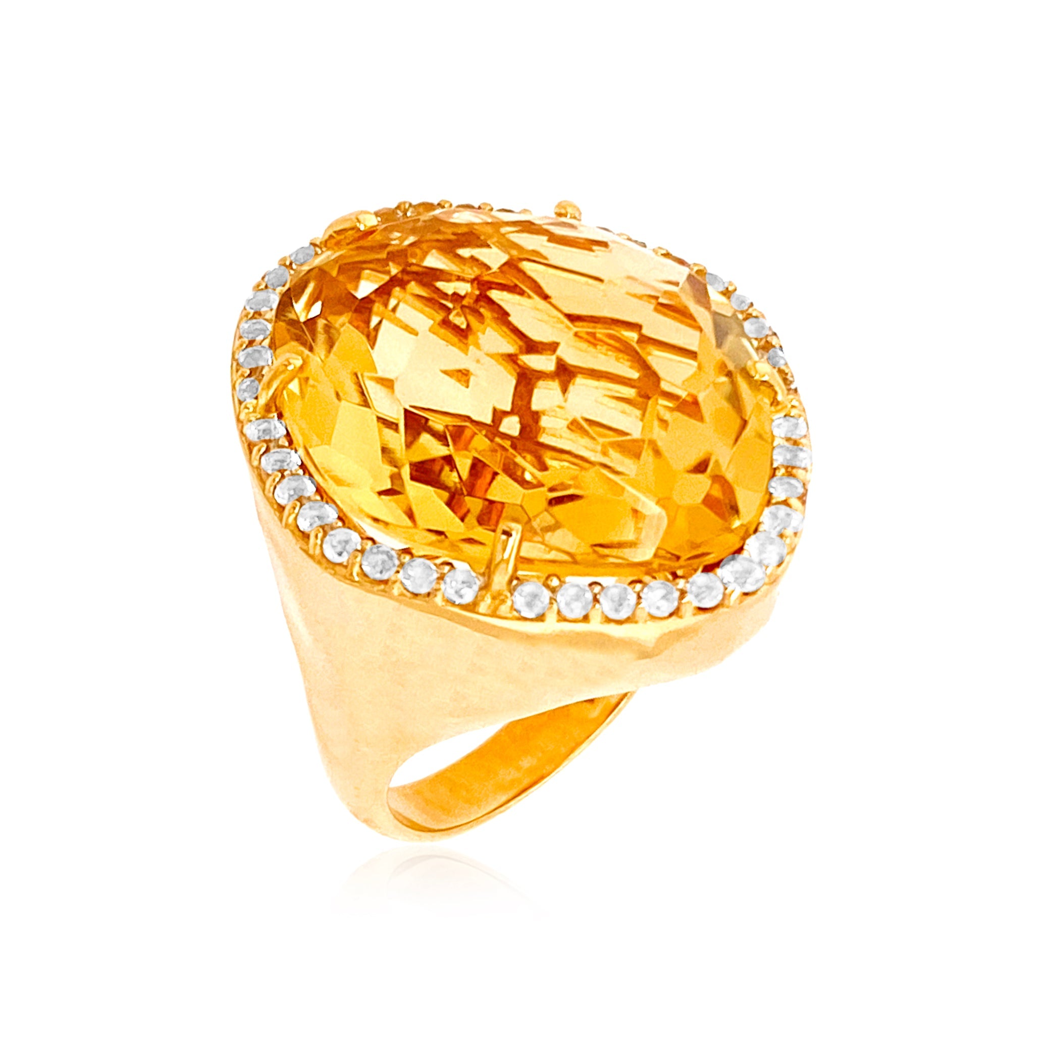 PANORAMA Ring (1260) - Light Citrine / YG