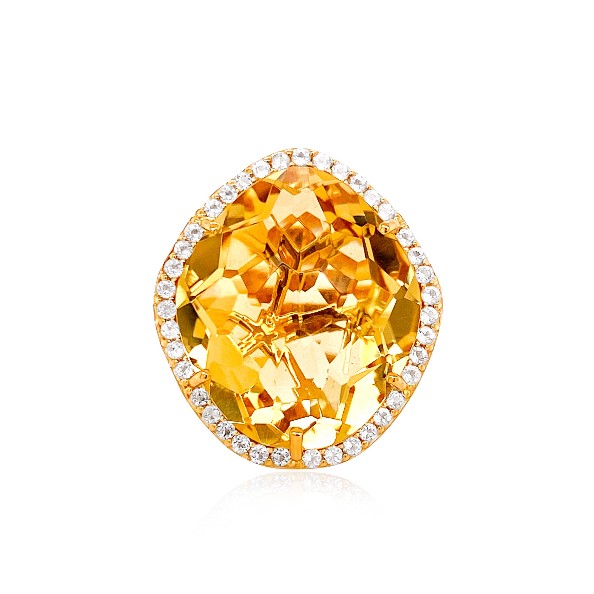 PANORAMA Ring (1260) - Light Citrine / YG