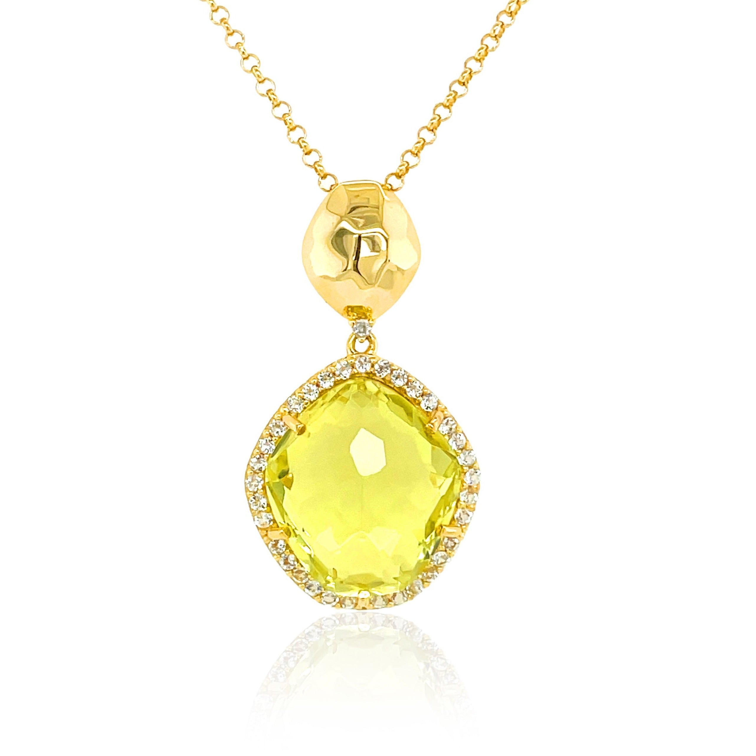 PANORAMA Necklace (1260) - Lemon Citrine /  YG