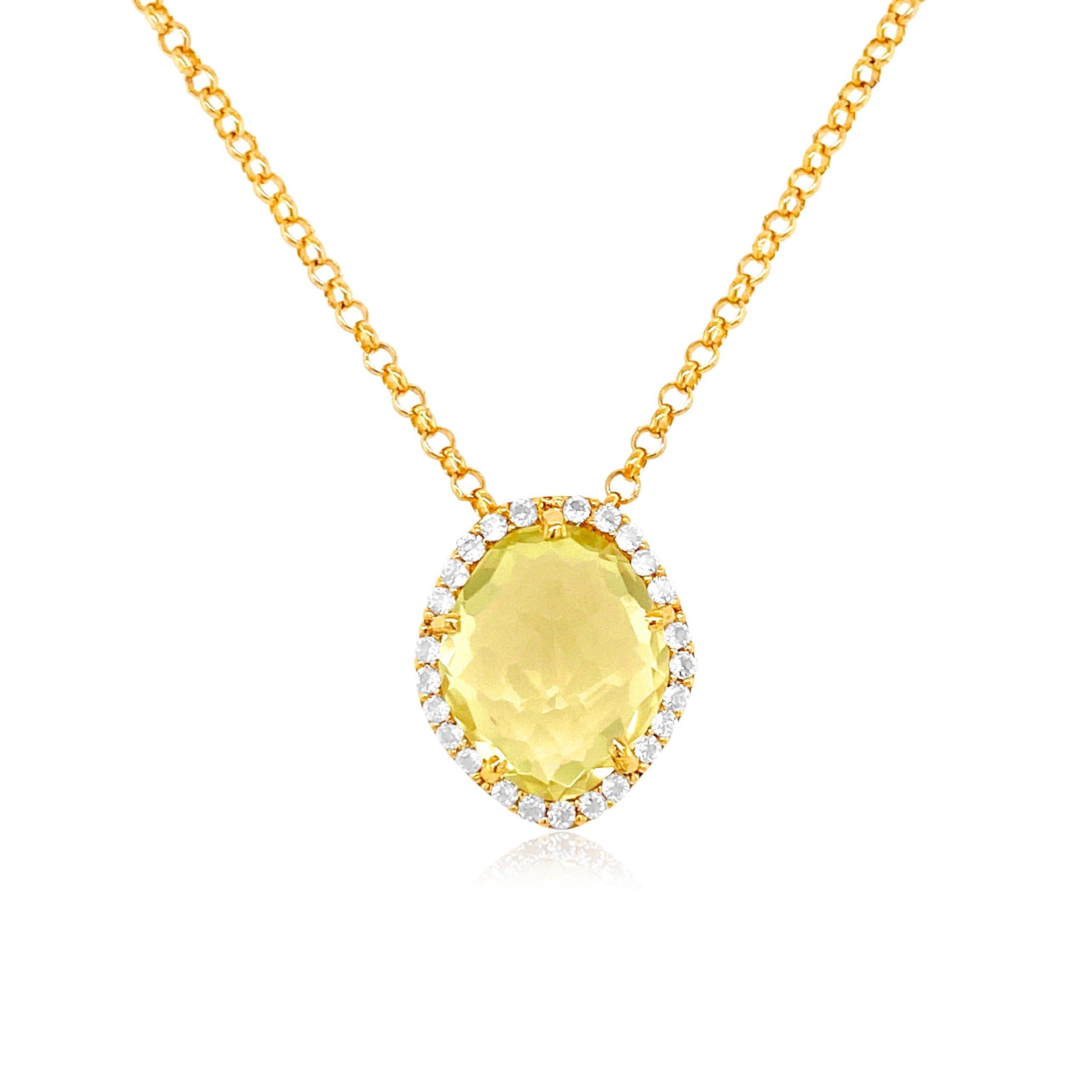 PANORAMA Necklace (1260) - Lemon Citrine / YG