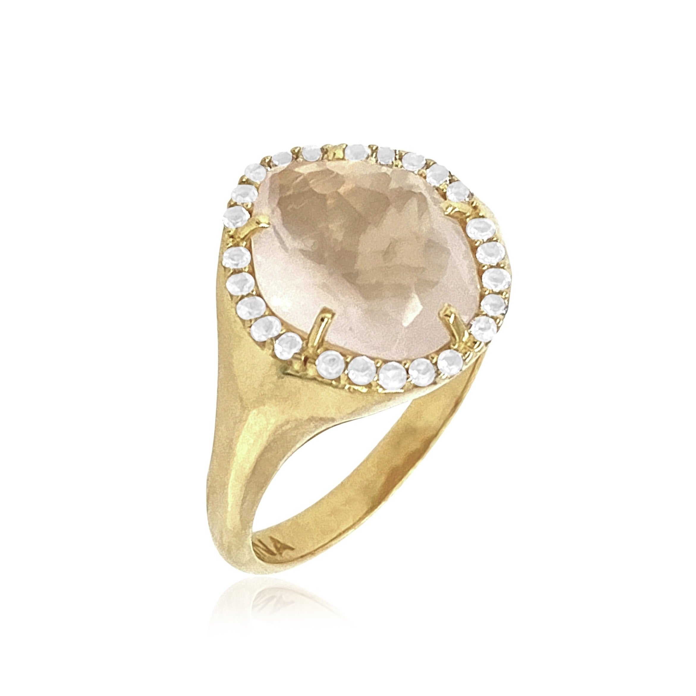 PANORAMA Ring (1260) - Opal Quartz  /  YG