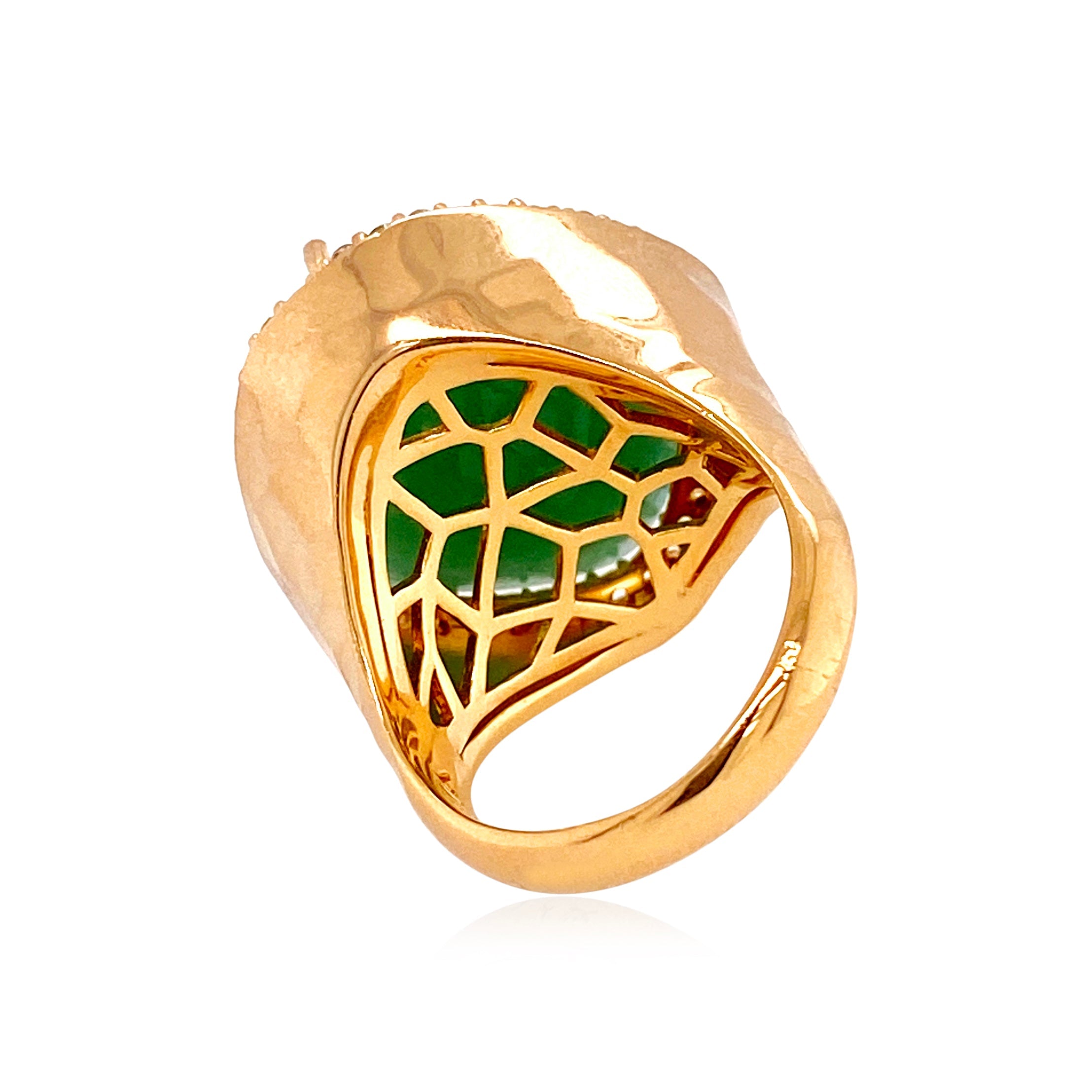 PANORAMA Ring (1260) - Green Quartz / YG