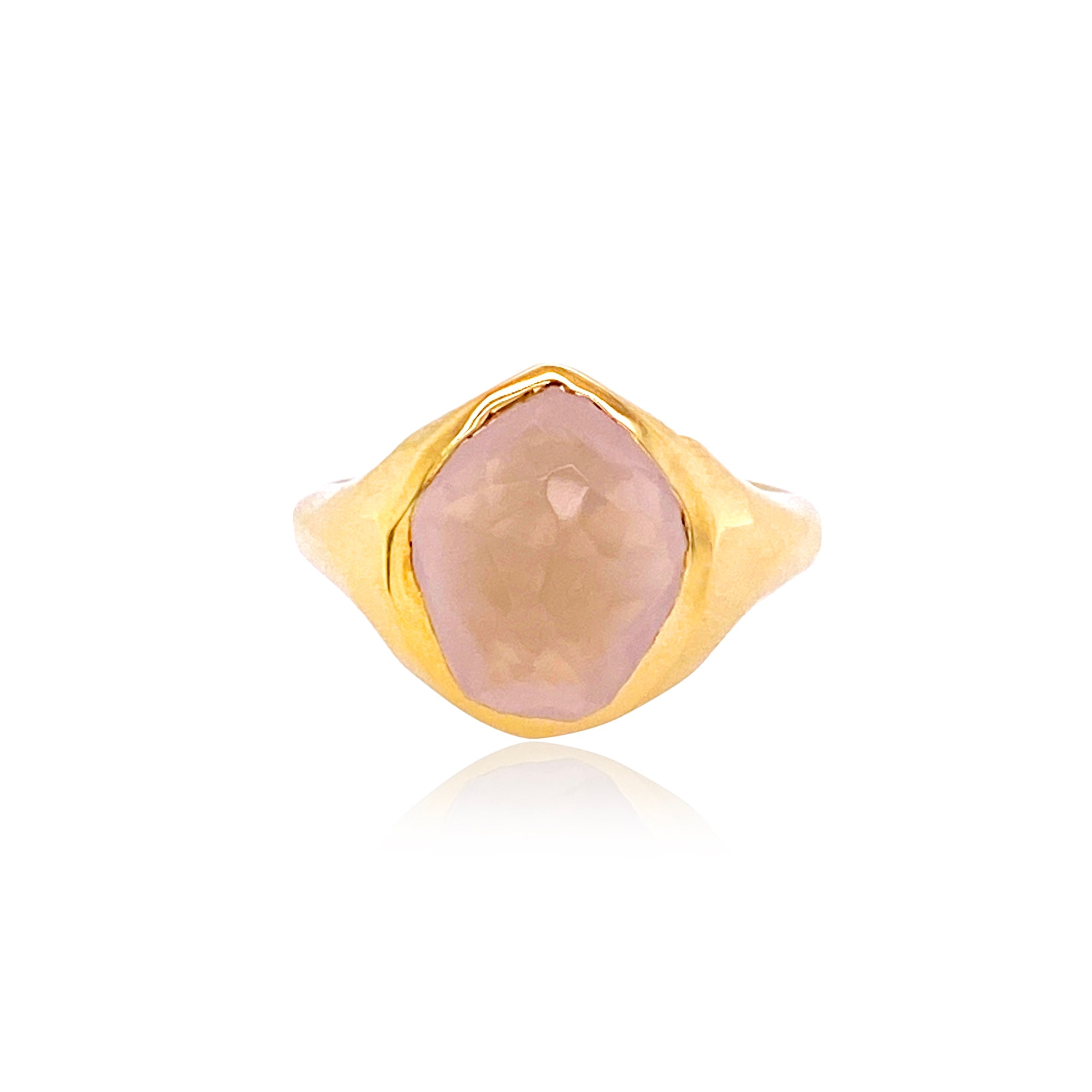 PANORAMA Ring (1260) -  Rose Quartz / YG