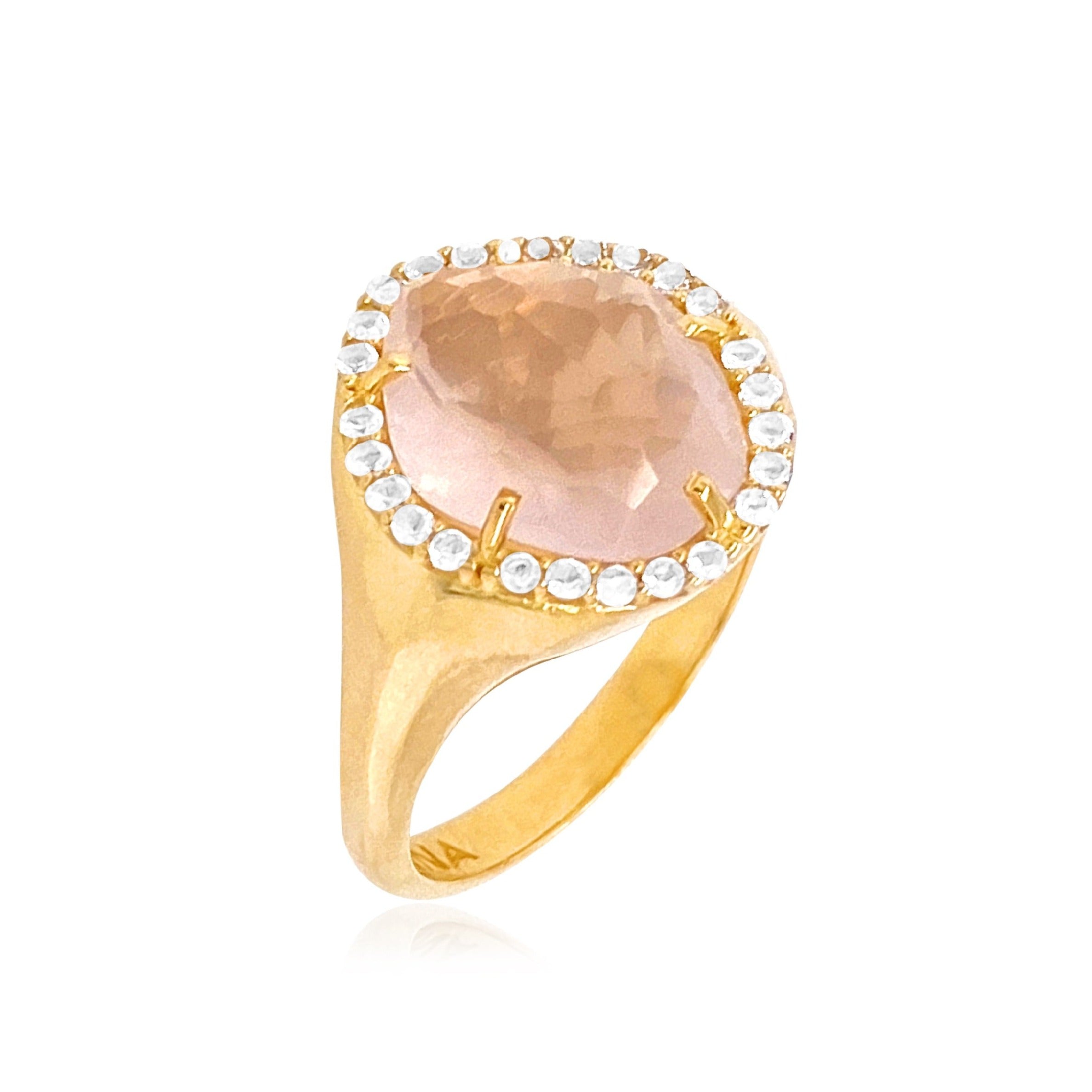 PANORAMA Ring - (1260) Rose Quartz  /  YG