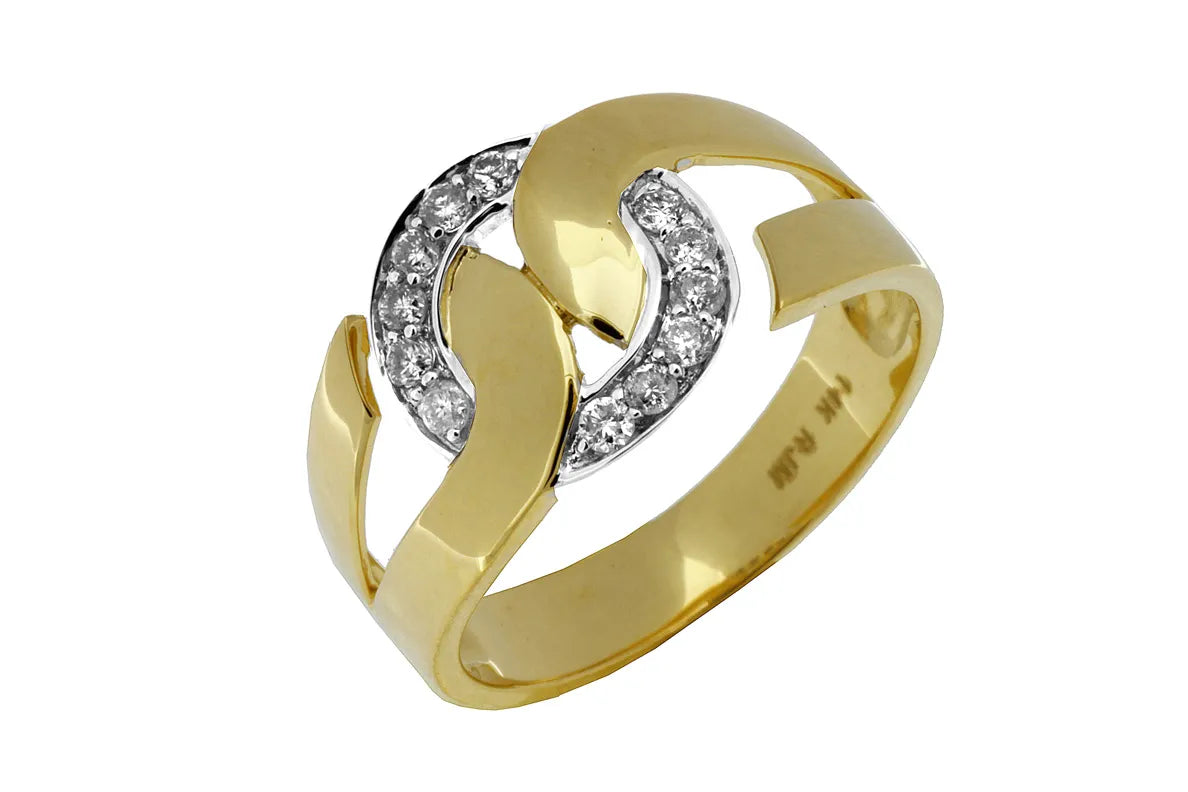 Ring Y. Diamond Gold Royal