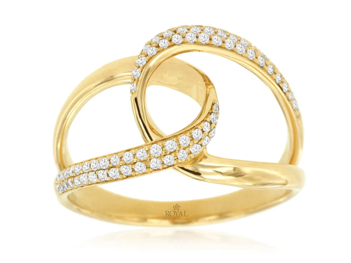 Ring Y. Diamond Gold Royal