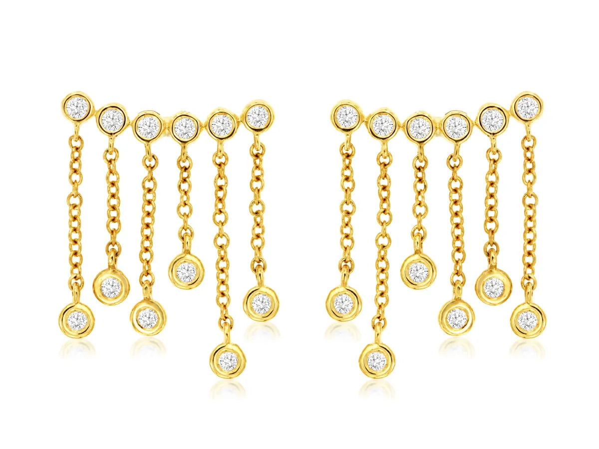 Earrings Y. Diamond Gold Royal