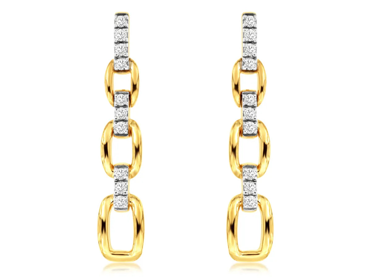 Earrings Y. Diamond Gold Royal