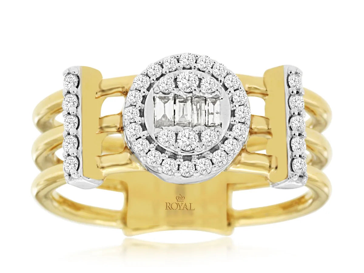 Ring Y. Diamond Gold Royal